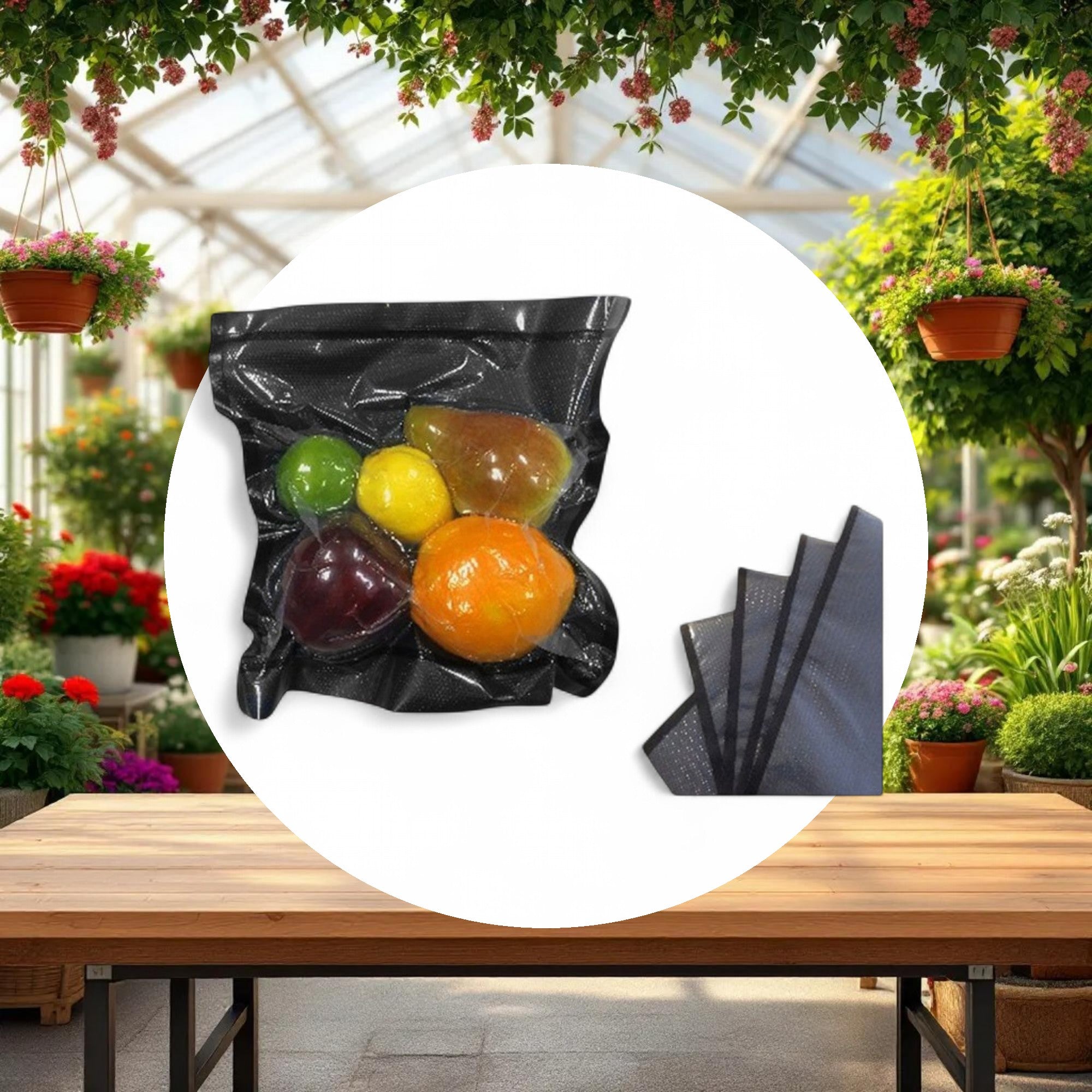 NatureVAC 15"x20" Precut Vacuum Seal Bags Black/Clear (50-pack) - Image 3