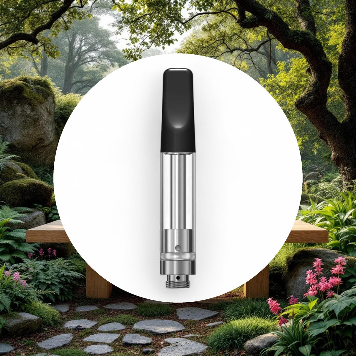 1ml Black Ceramic Cartridge w/ 2mm inlet (1-piece) - Image 5