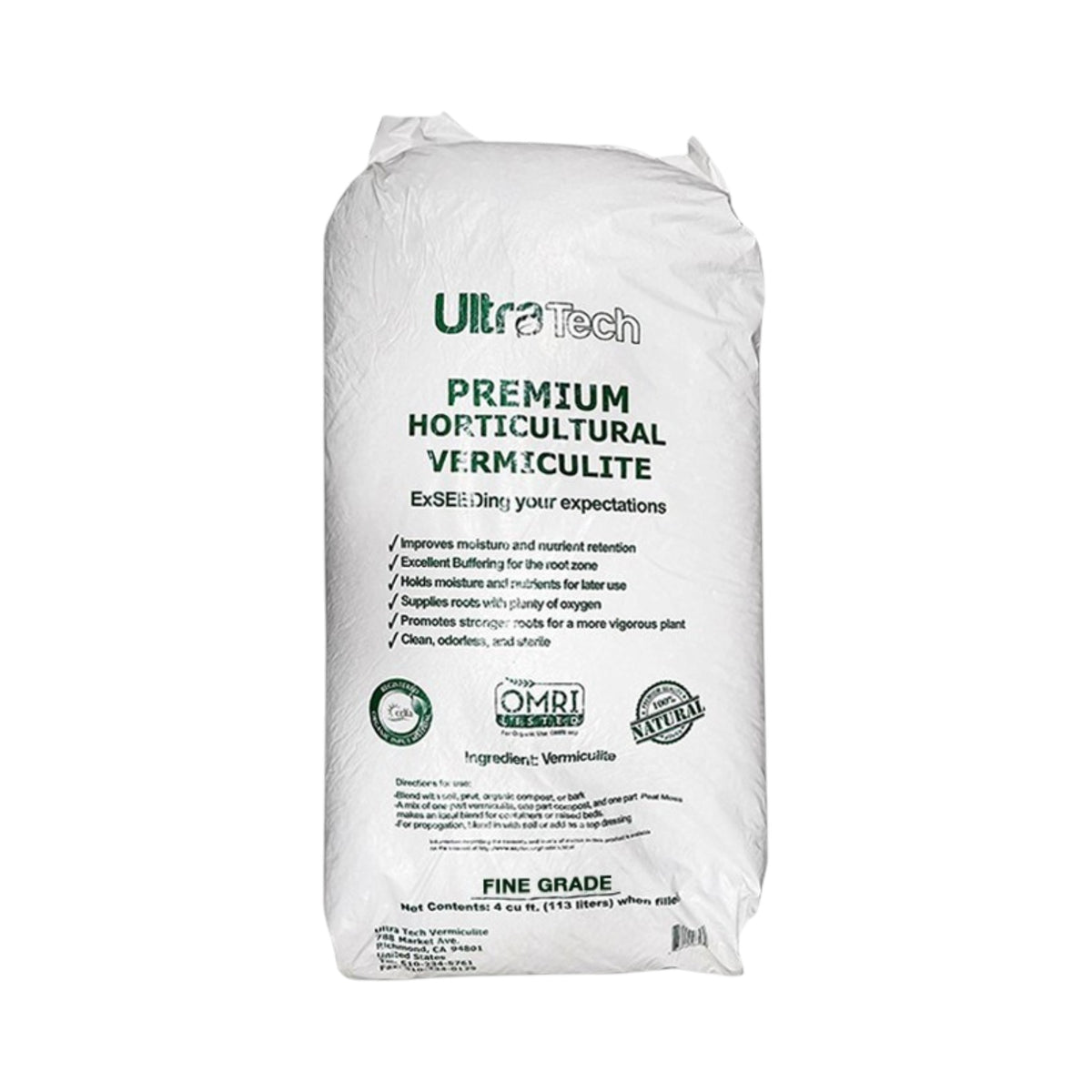 Vermiculite Fine Grade Bag 4 Cubic Feet