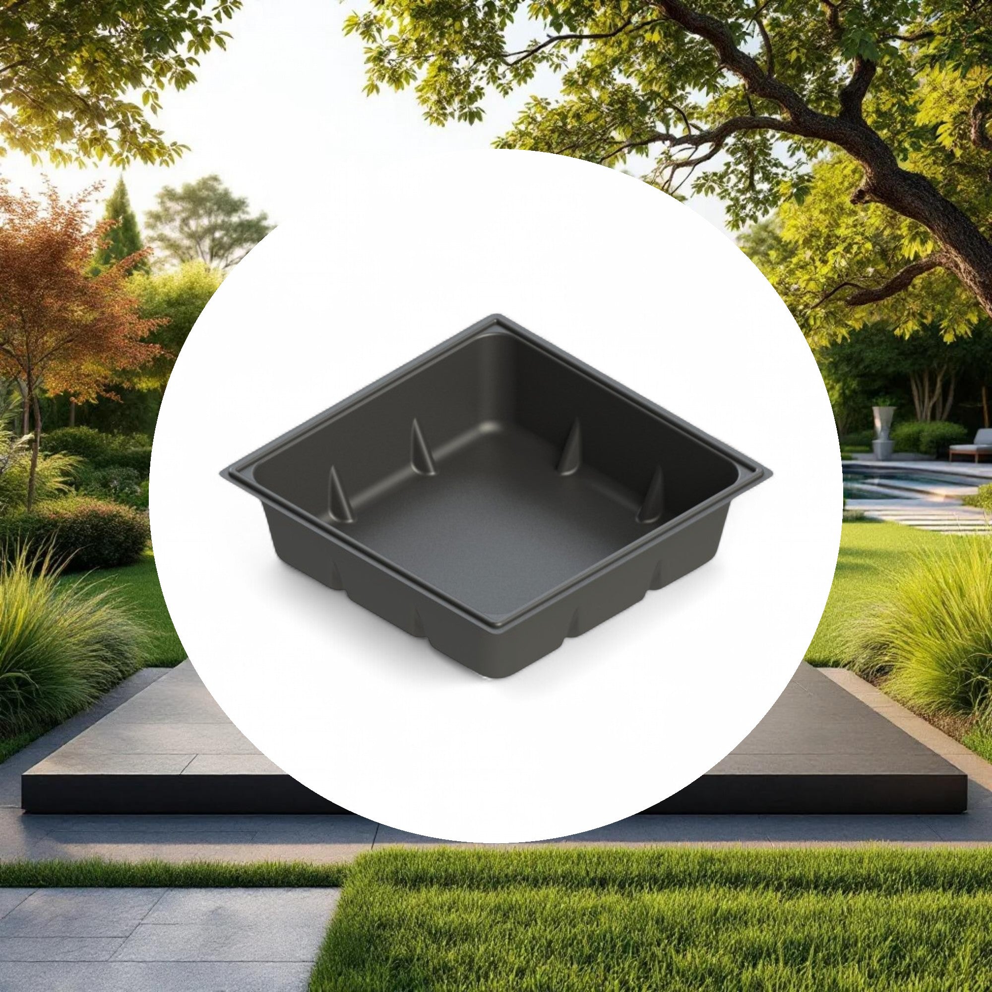 70 Gallon Reservoir, Black, Square - Image 4