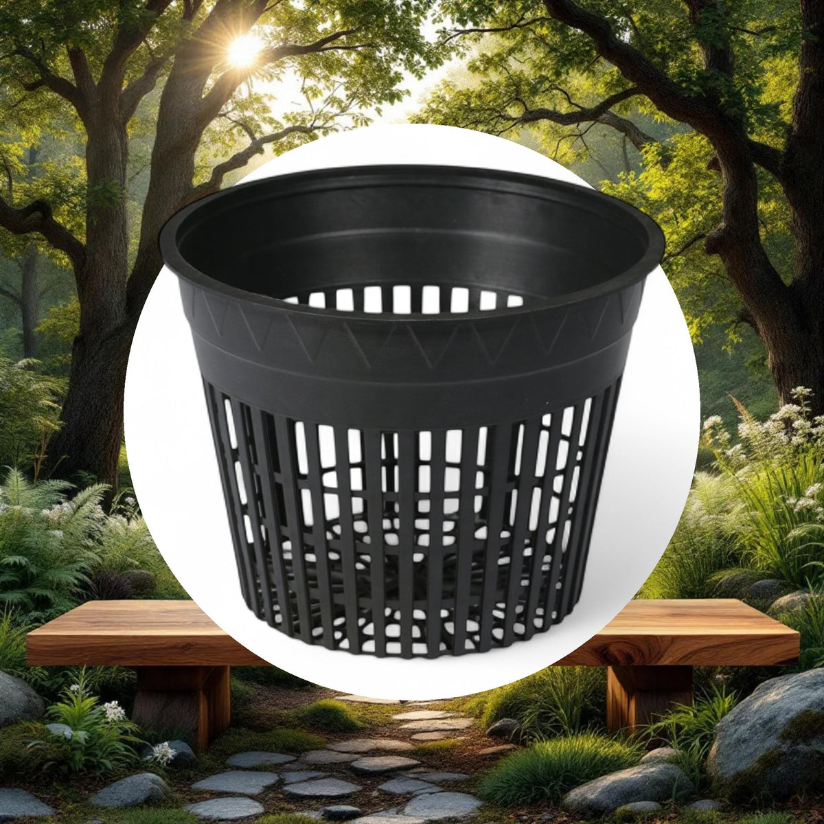 3'' Net Mesh Cup Pot (48/pk) - Image 5