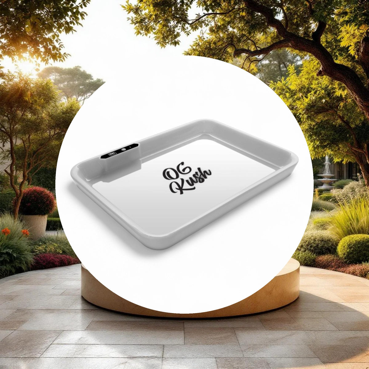 Dope Trays x OG Kush - White background black logo - Image 2