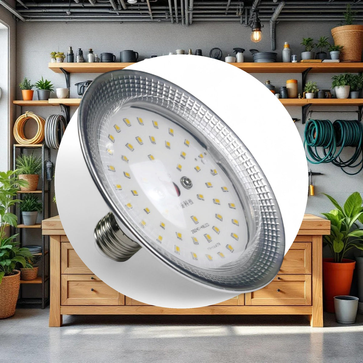 12W LED 6500k Grow LED Bulb e26 Socket - Image 3