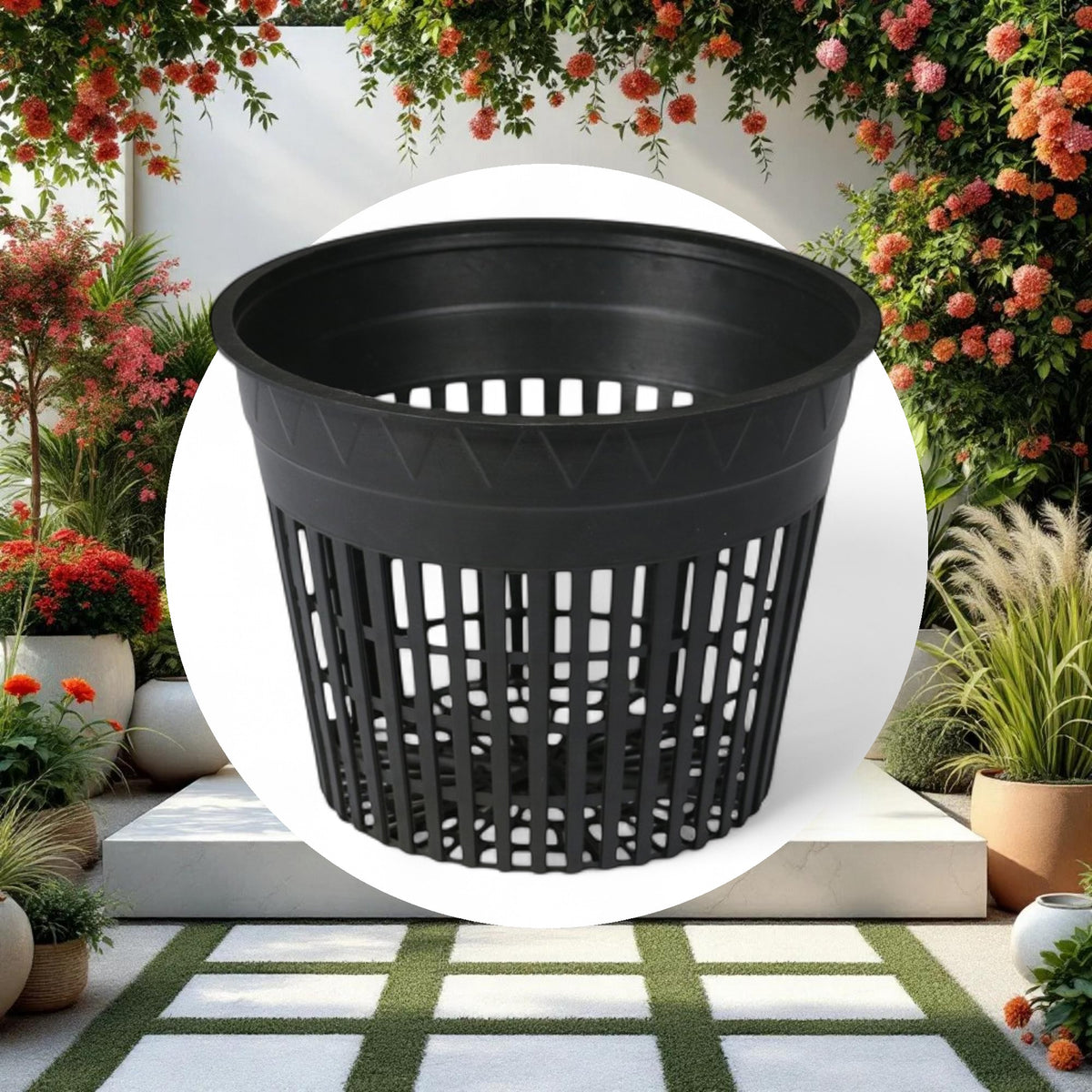 2'' Net Mesh Cut Pot (48/pk) - Image 2