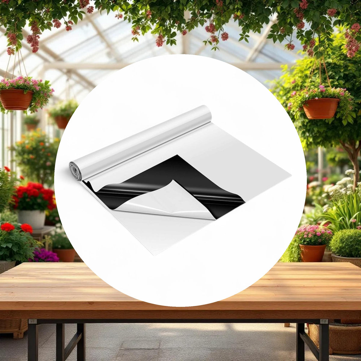 Panda Film Black and White Poly Film Roll 7mil 40ft x 100ft (3 Year) - Image 3
