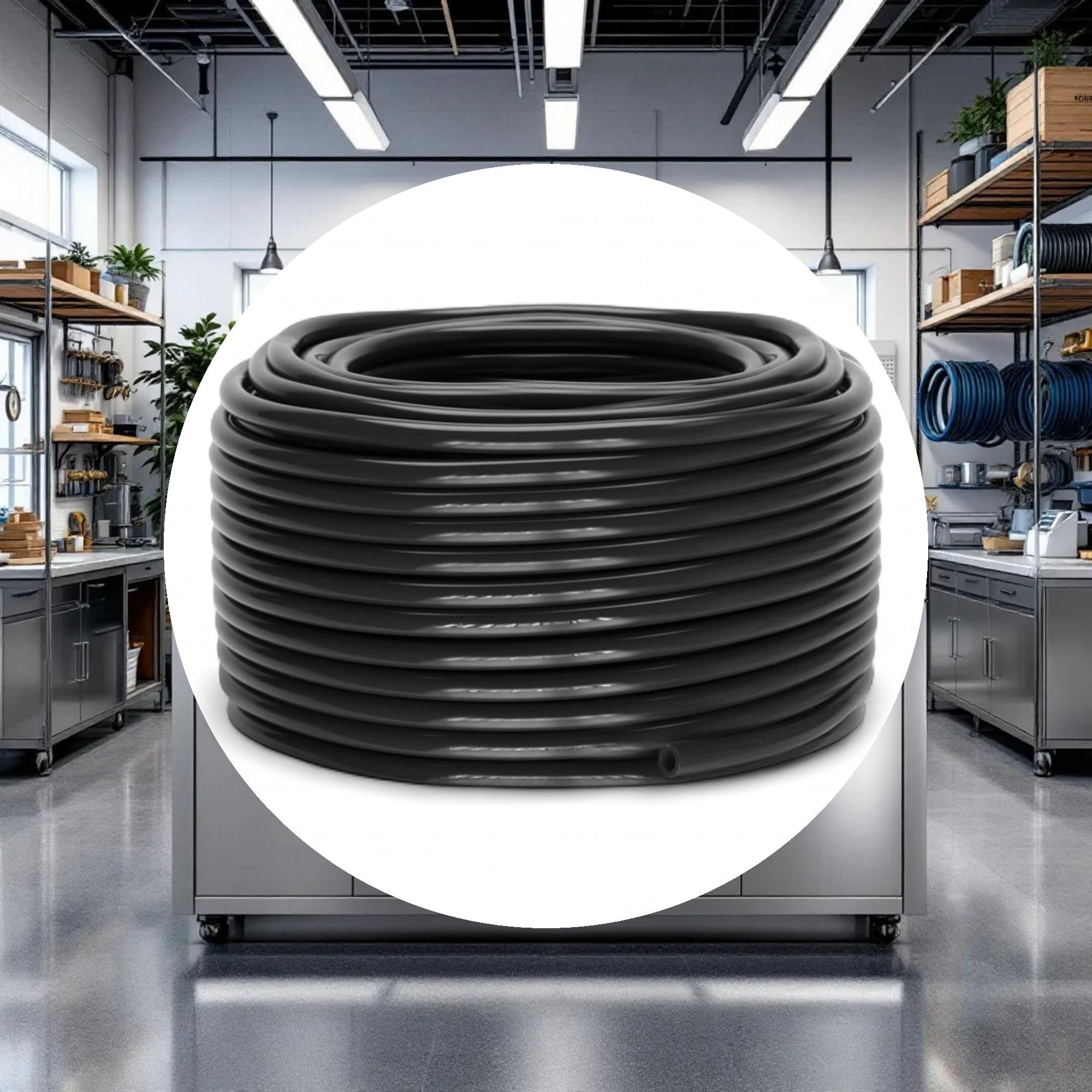 GROW1 Black Vinyl Tubing I.D. 1in x 25ft - Image 2
