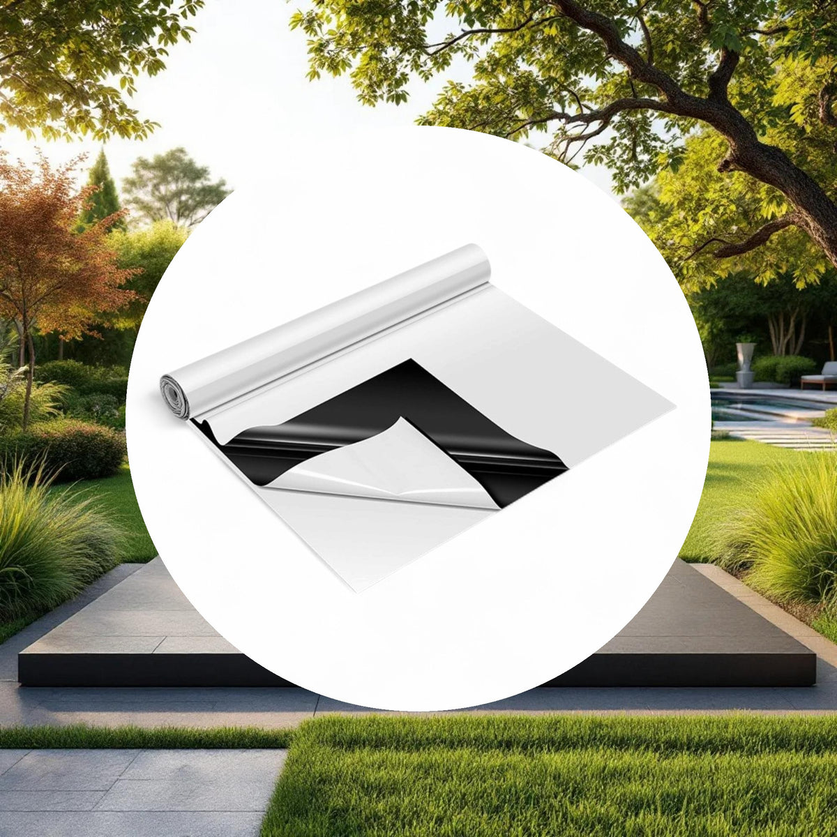 Panda Film Black and White Poly Film Roll 5.5mil 40ft x 100ft (3 Year) - Image 4