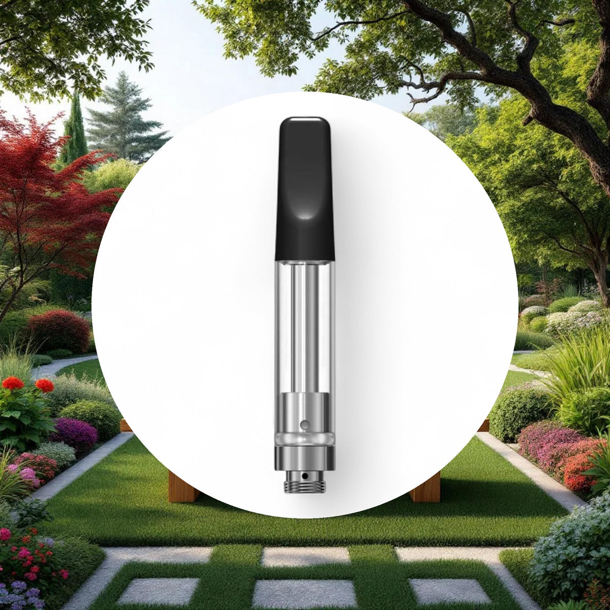 1ml Black Ceramic Cartridge w/ 2mm inlet (1-piece) - Image 4