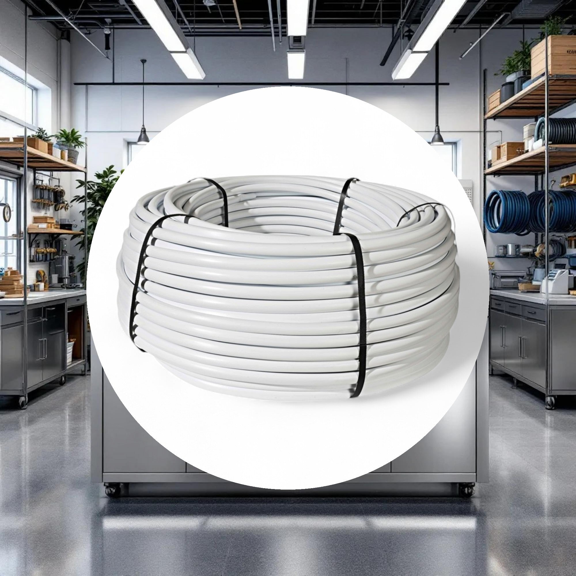 Netafim Bright White Polyethylene Tubing 3/4in (0.82in ID x 0.94in OD) 500ft Roll - Image 2