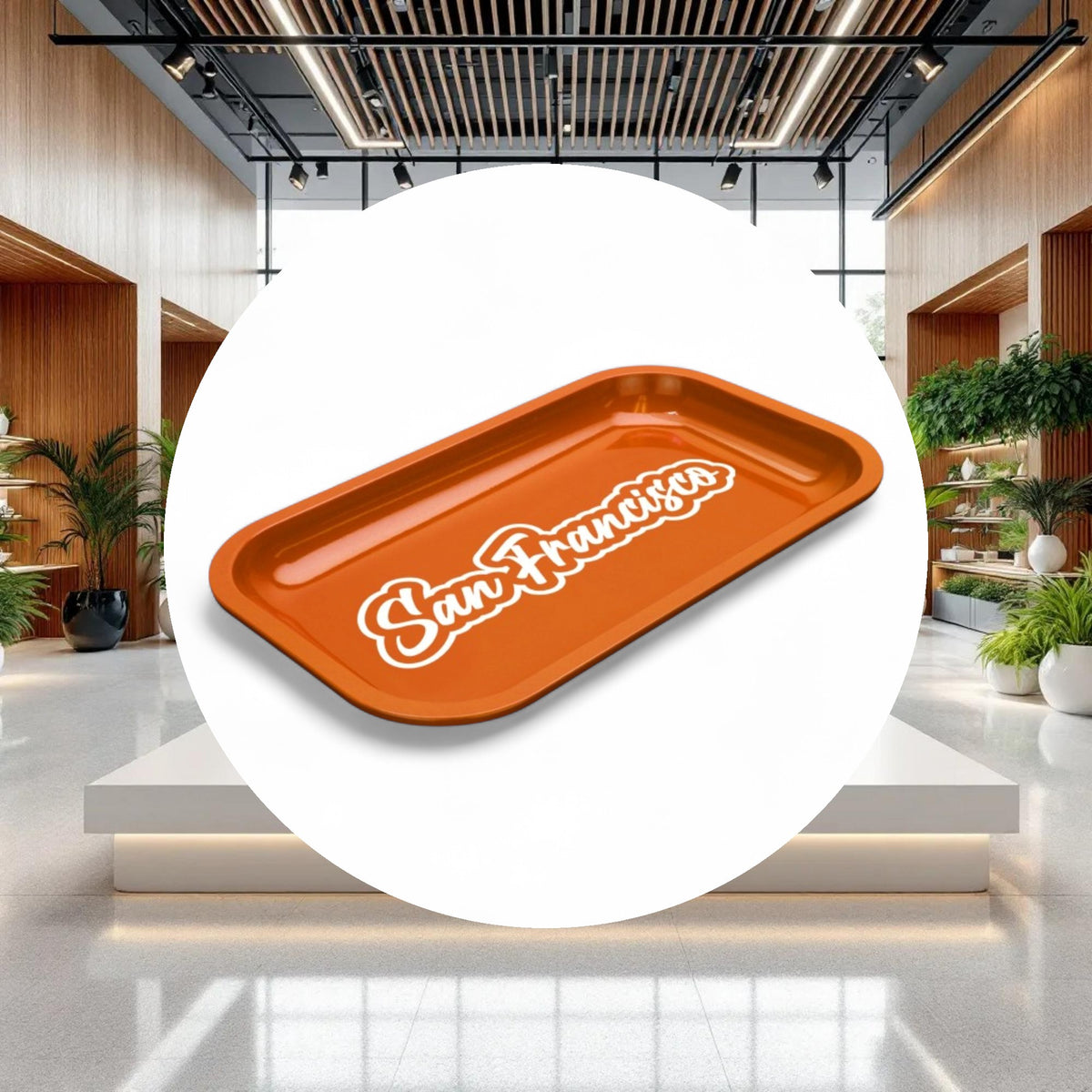 Med Dope Trays x San Francisco - Orange background White logo - Image 3