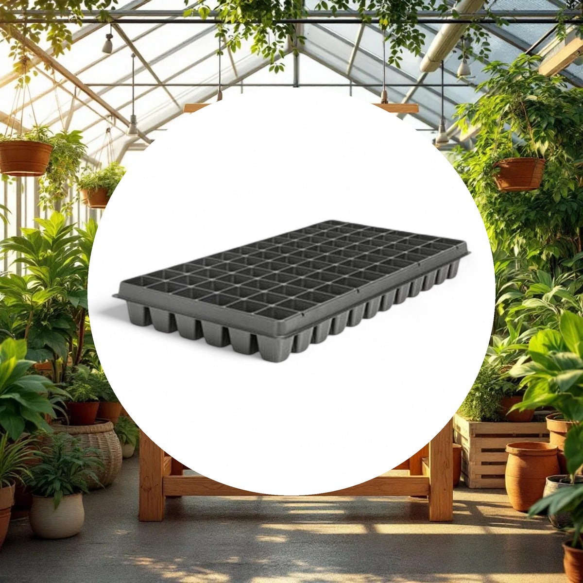 10" x 20" Small Hole DEEP 72 Cell Seedling Plug Tray - Image 2