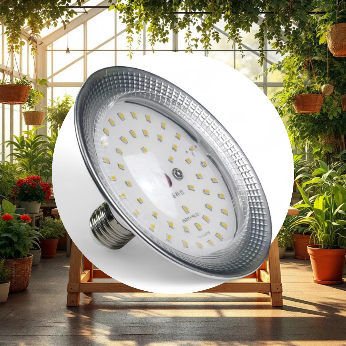 12W LED 6500k Grow LED Bulb e26 Socket - Image 2