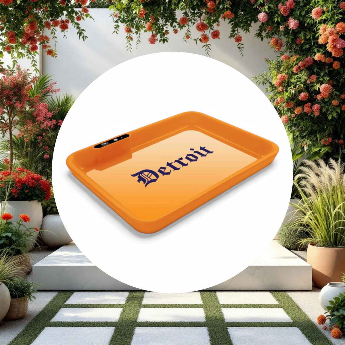Dope Trays x Detroit Orange - background Blue logo - Image 2