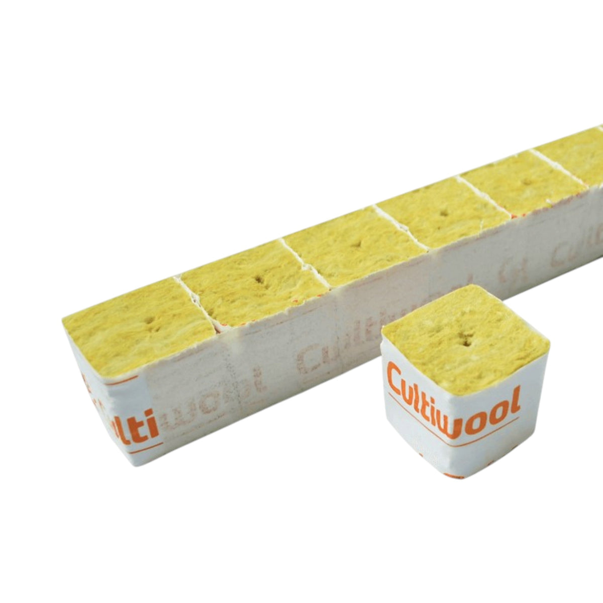 Cultiwool 1.5" x 1.5" x 1.5" Cubes w/ Shrinkwrap (Case of 2,250 Pieces)