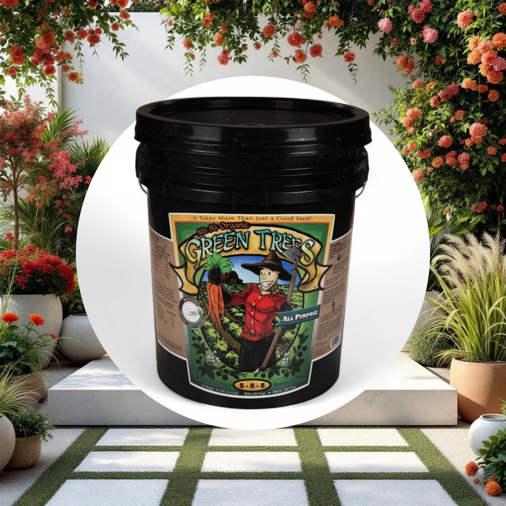 Mr. B's Green Trees Organic All Purpose 40lbs (5gal) - Image 2