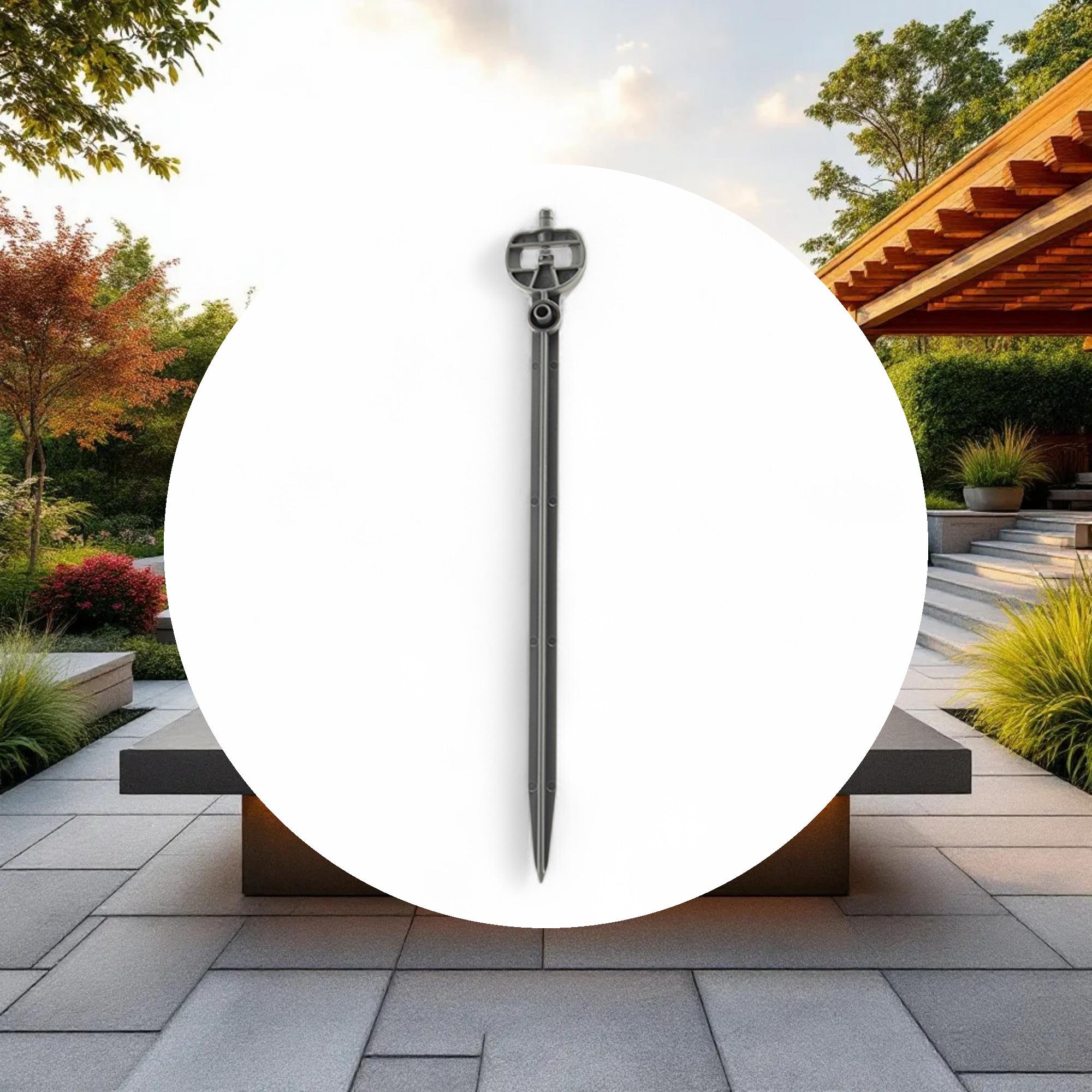 Netafim Pressure Compensating Standard Spray Stake Single Pattern 6.6GPH Grey (50pcs/Bag) - Image 4