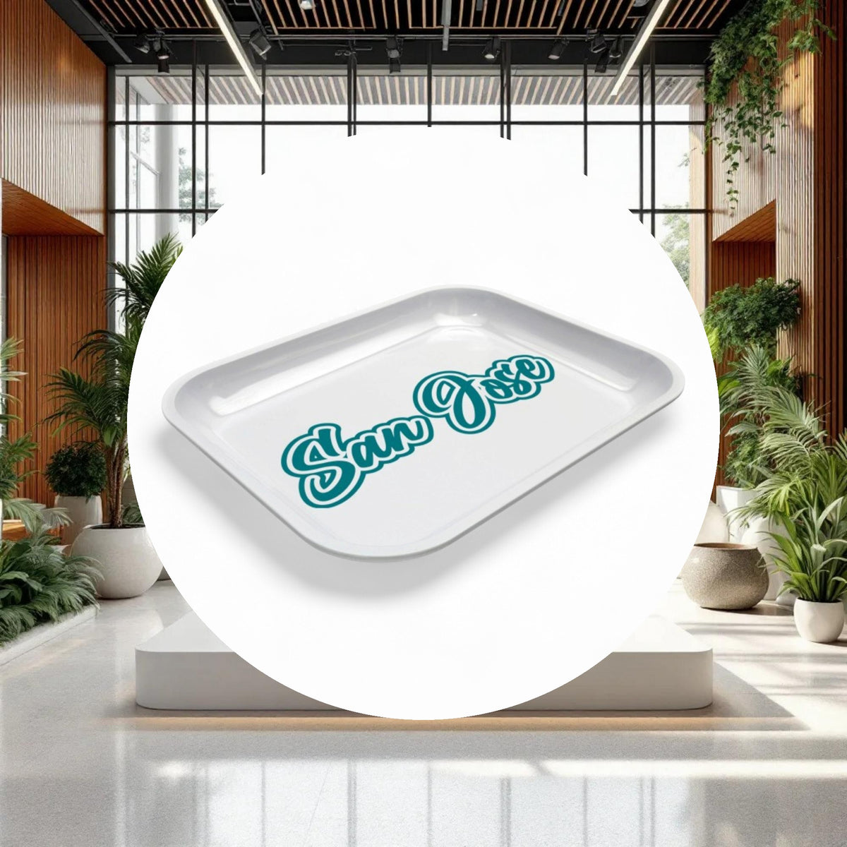 Large Dope Trays x San Jose – White Background Teal logo - Image 3
