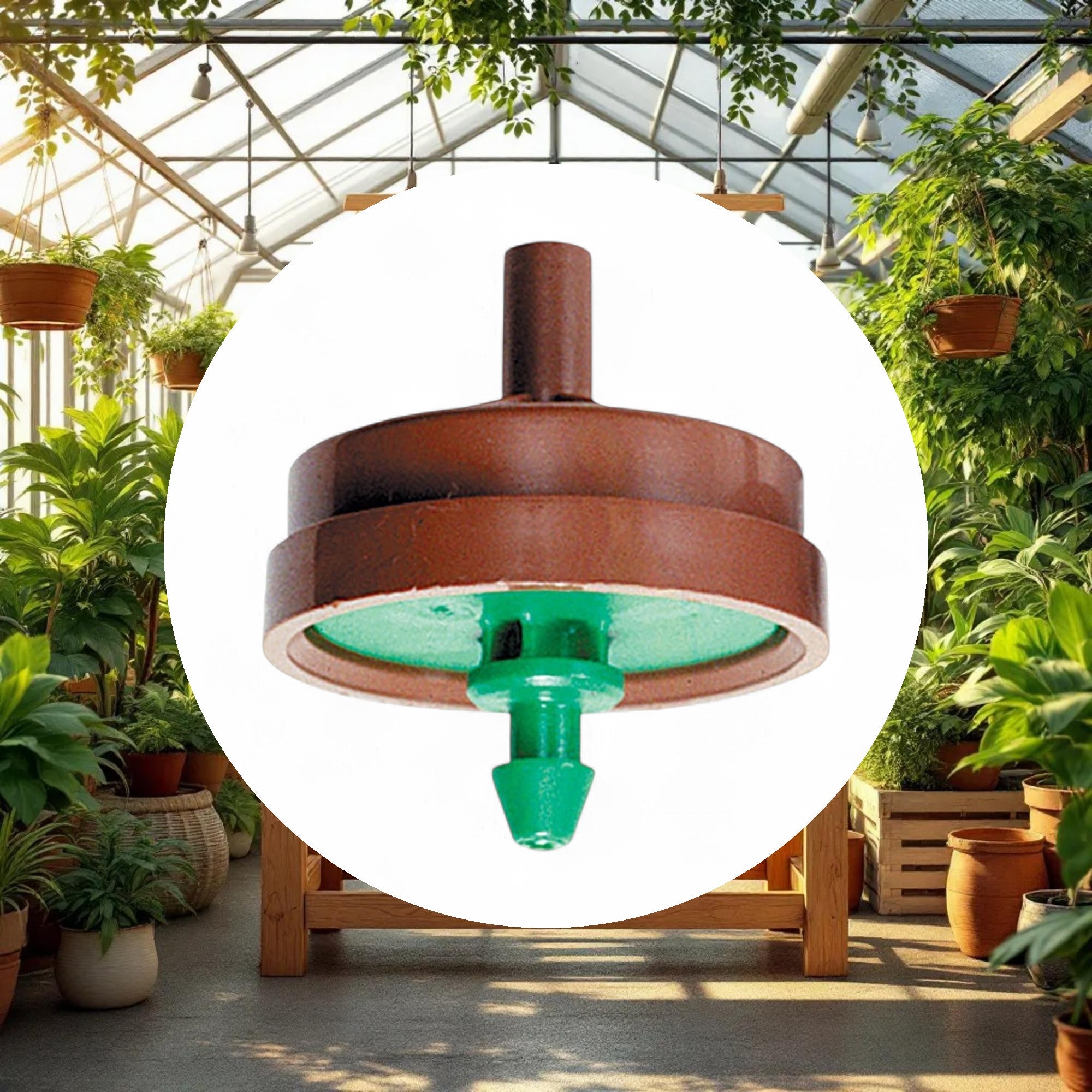 Netafim Woodpecker Pressure Compensating Dripper 2.0GPH Brown/Green (250pcs/Bag) - Image 3