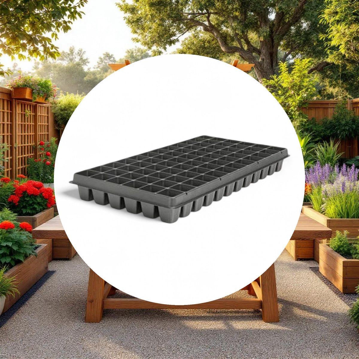 10" x 20" Small Hole DEEP 72 Cell Seedling Plug Tray - Image 5