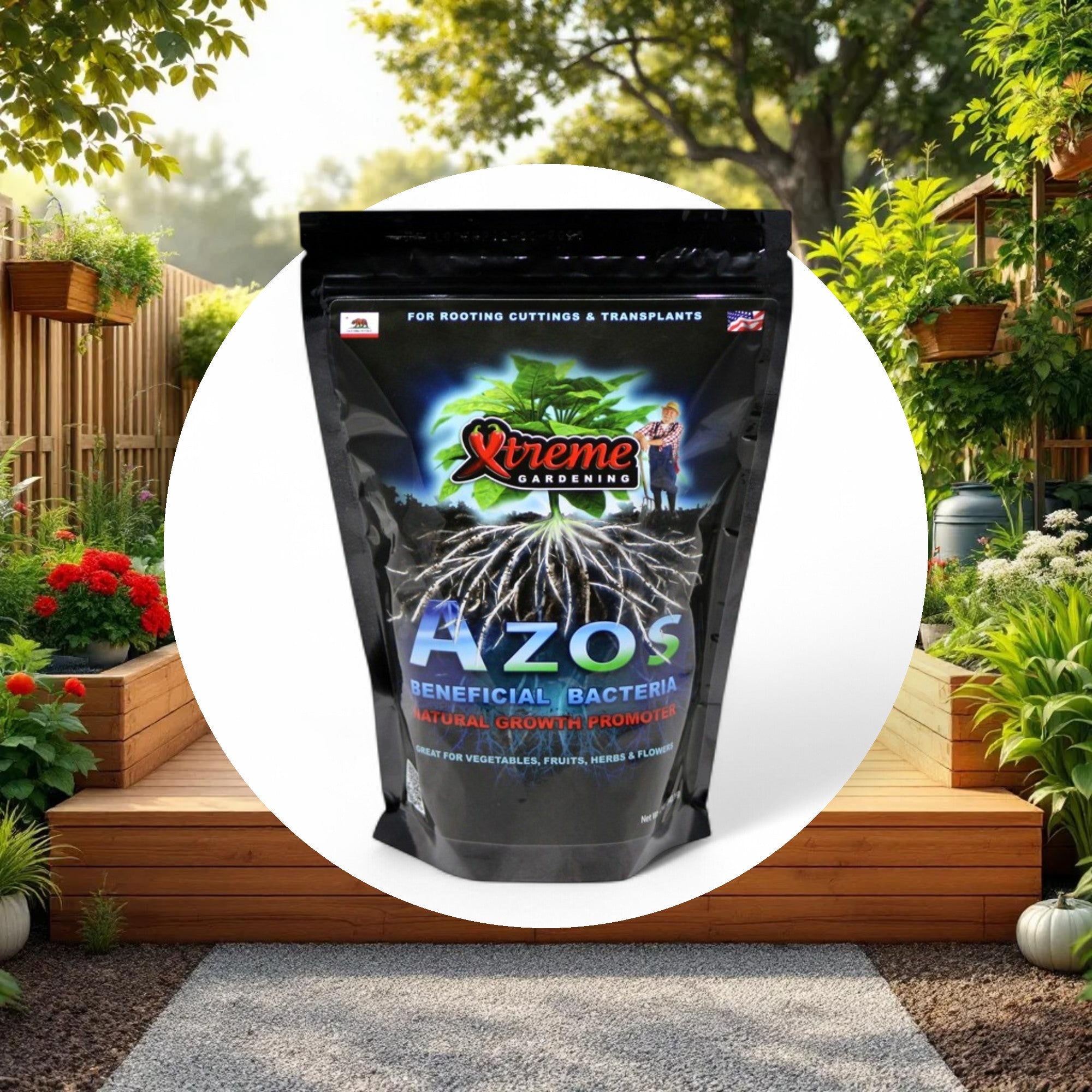 Xtreme Gardening AZOS Beneficial Bacteria Natural Growth Promoter 12oz - Image 5
