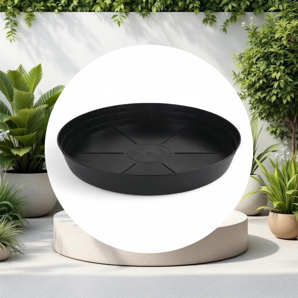 Grow1 16" Premium Black Injection Pot Saucers - Image 2