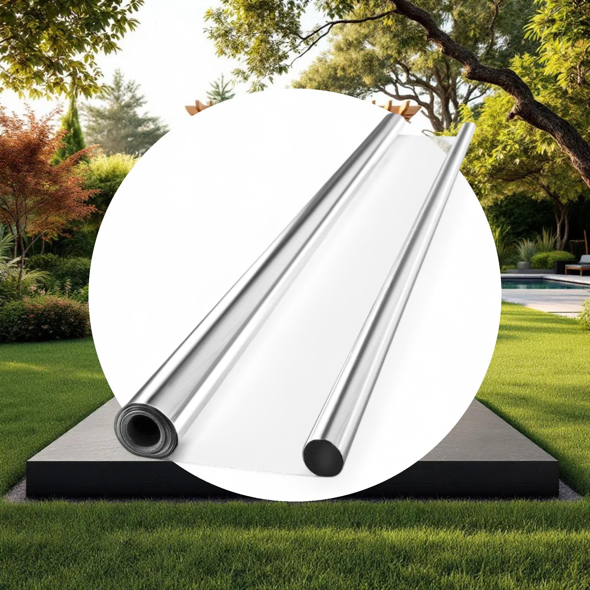 Mylar Reflective Film on White 2mil 4ft x 25ft - Image 4