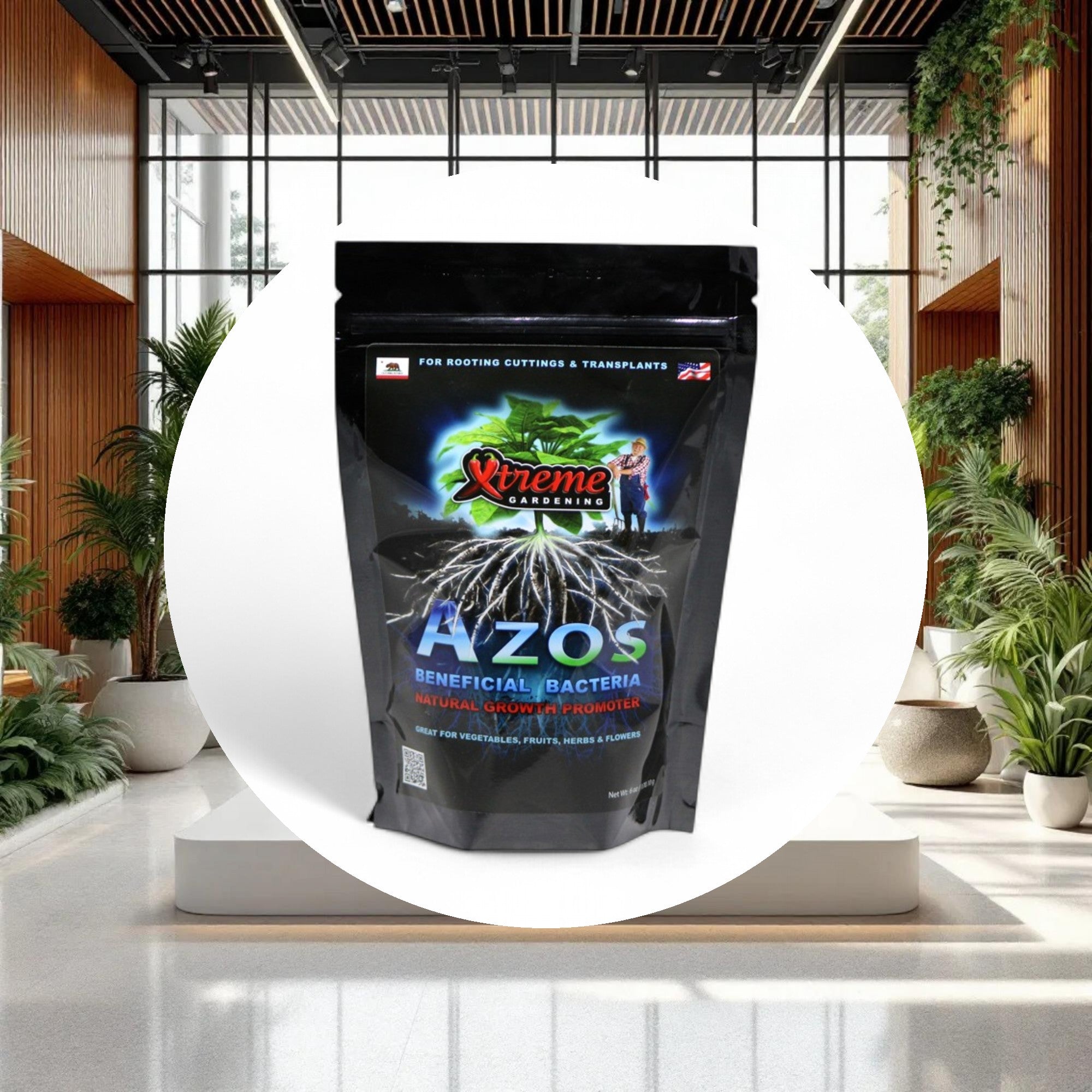 Xtreme Gardening AZOS Beneficial Bacteria Natural Growth Promoter 6oz - Image 4