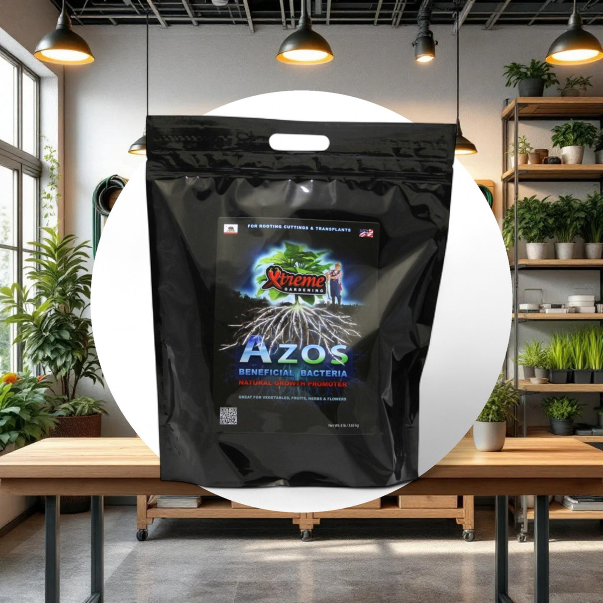 Xtreme Gardening AZOS Beneficial Bacteria Natural Growth Promoter 8lbs - Image 3