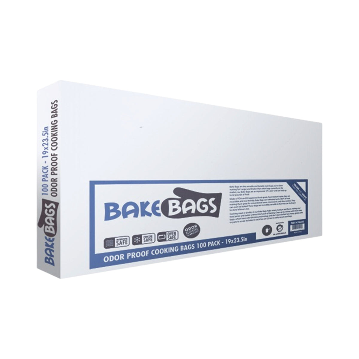Bake Bags Heavy Duty Turkey Bags 5 Gallon 19" x 23.5" (100 Pack)