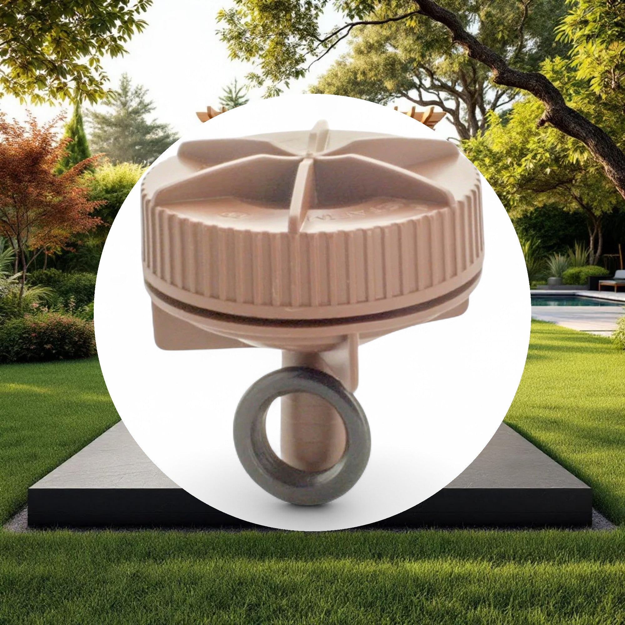 Netafim Automatic Flush Valve Insert Inlet w/ O-Ring - Image 5