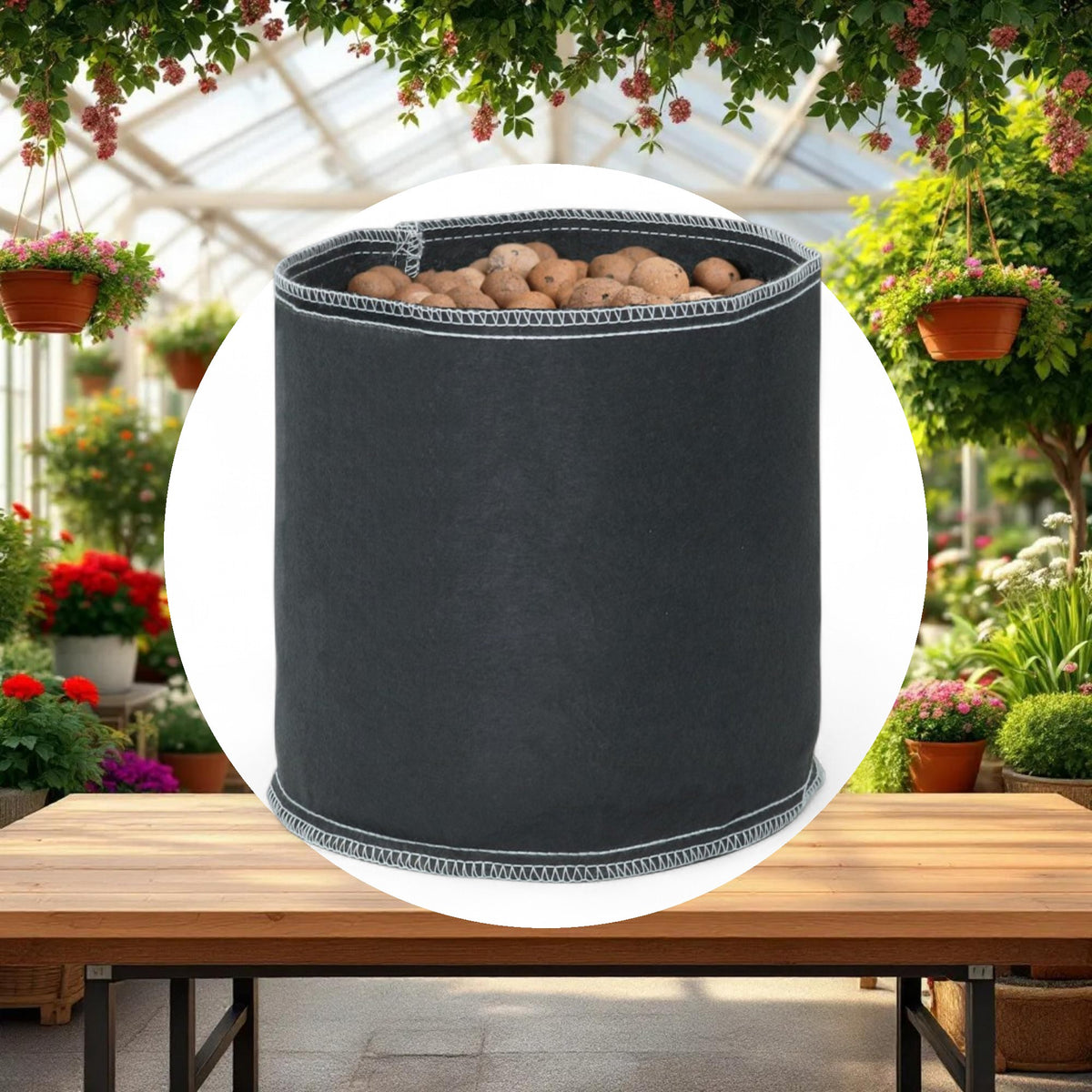 Grow1 Fabric Pot Black 65 Gallon - Image 3