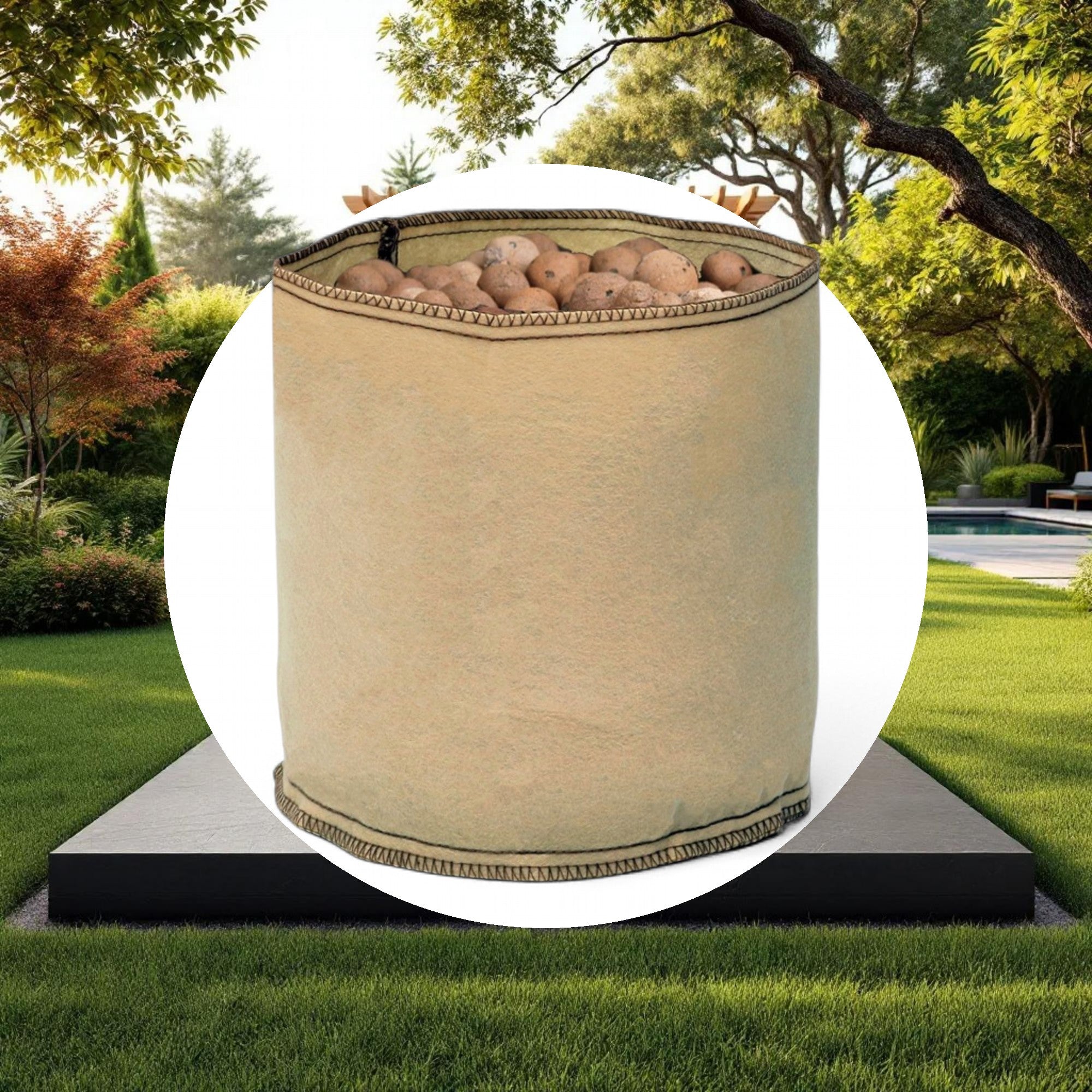 Grow1 Fabric Pot Tan 200 Gallon - Image 4