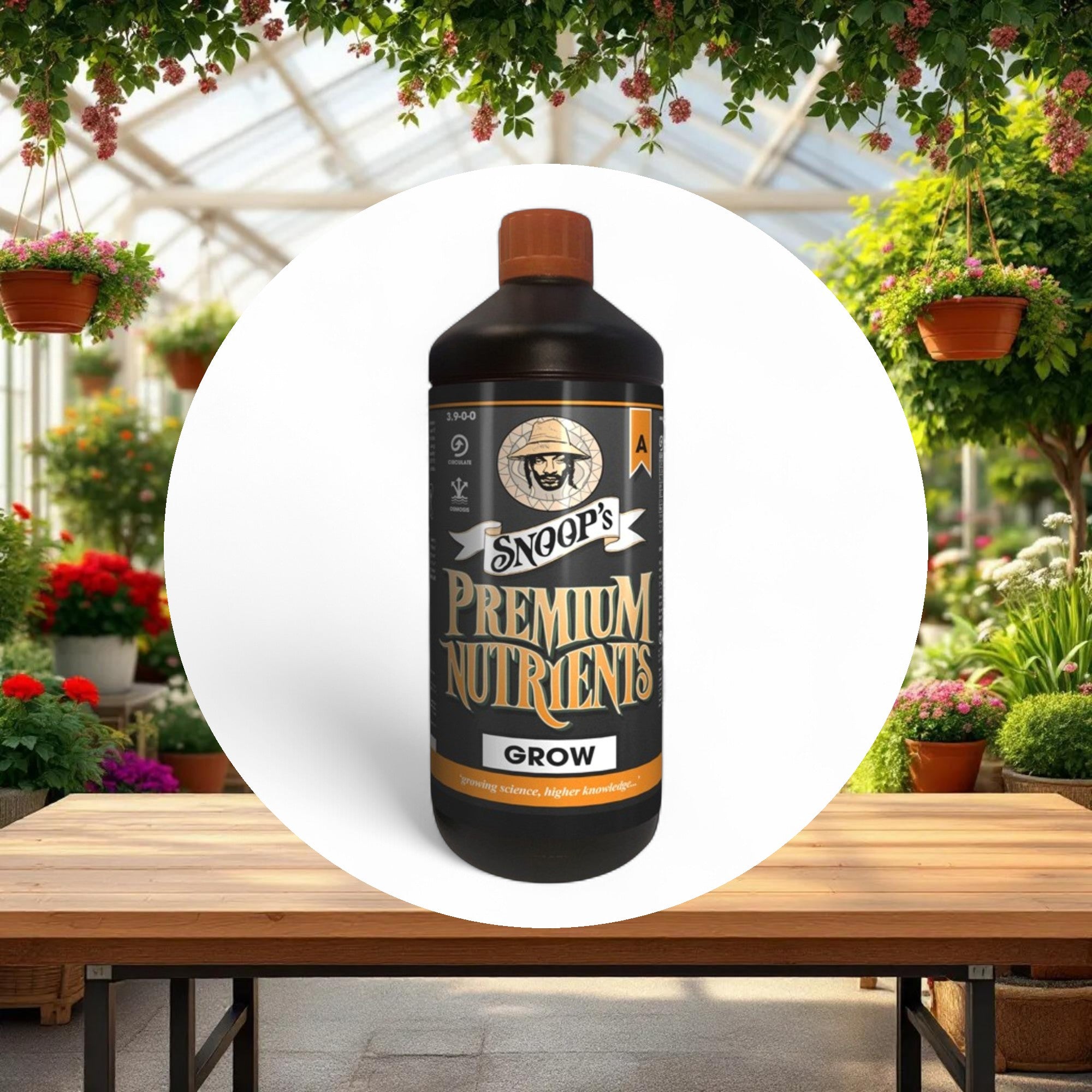 Snoop's Premium Nutrients Grow A Circulating 5ltr 3.9-0-0 (Hydro Recirculating) - Image 3