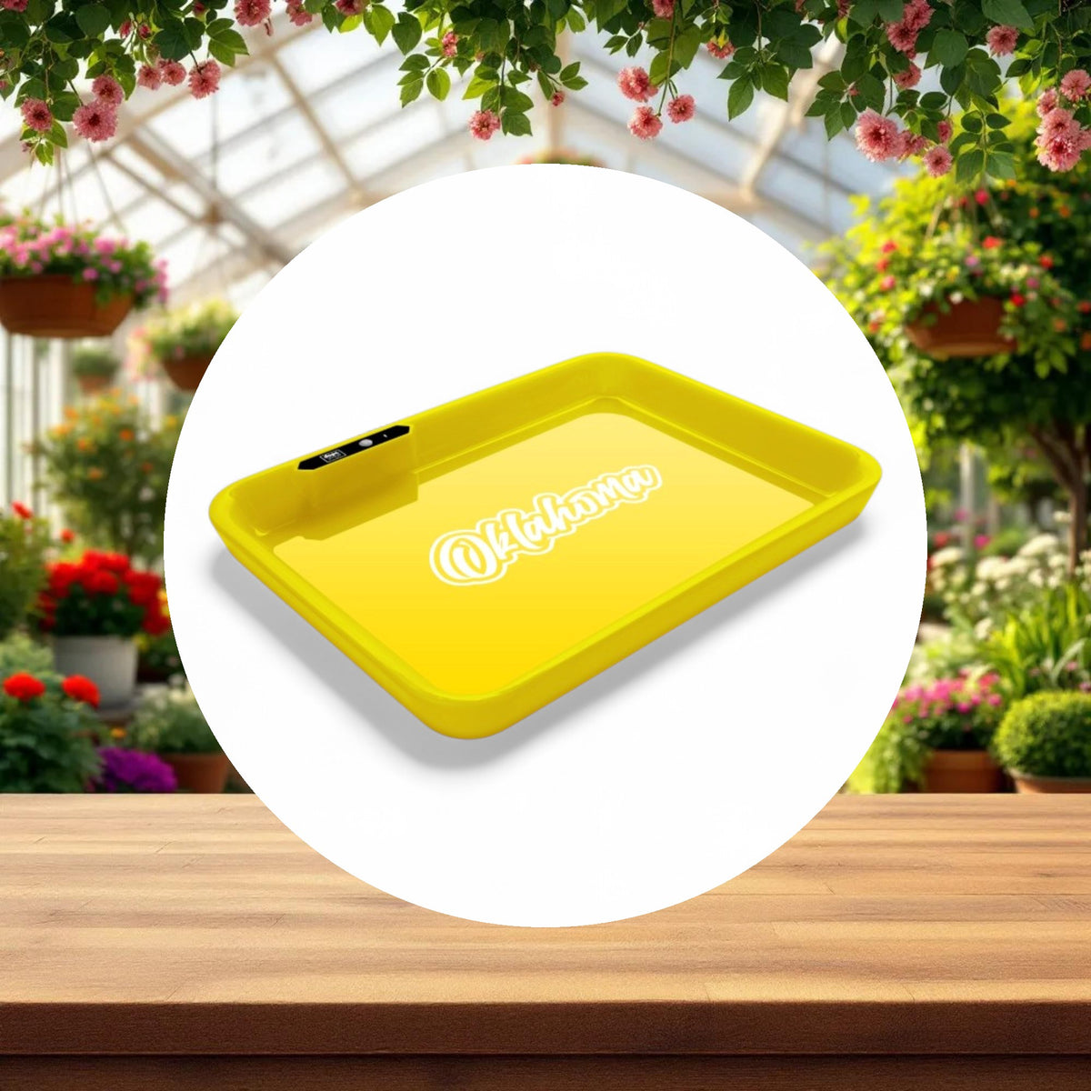 Dope Trays x Oklahoma -  Yellow background White logo - Image 3