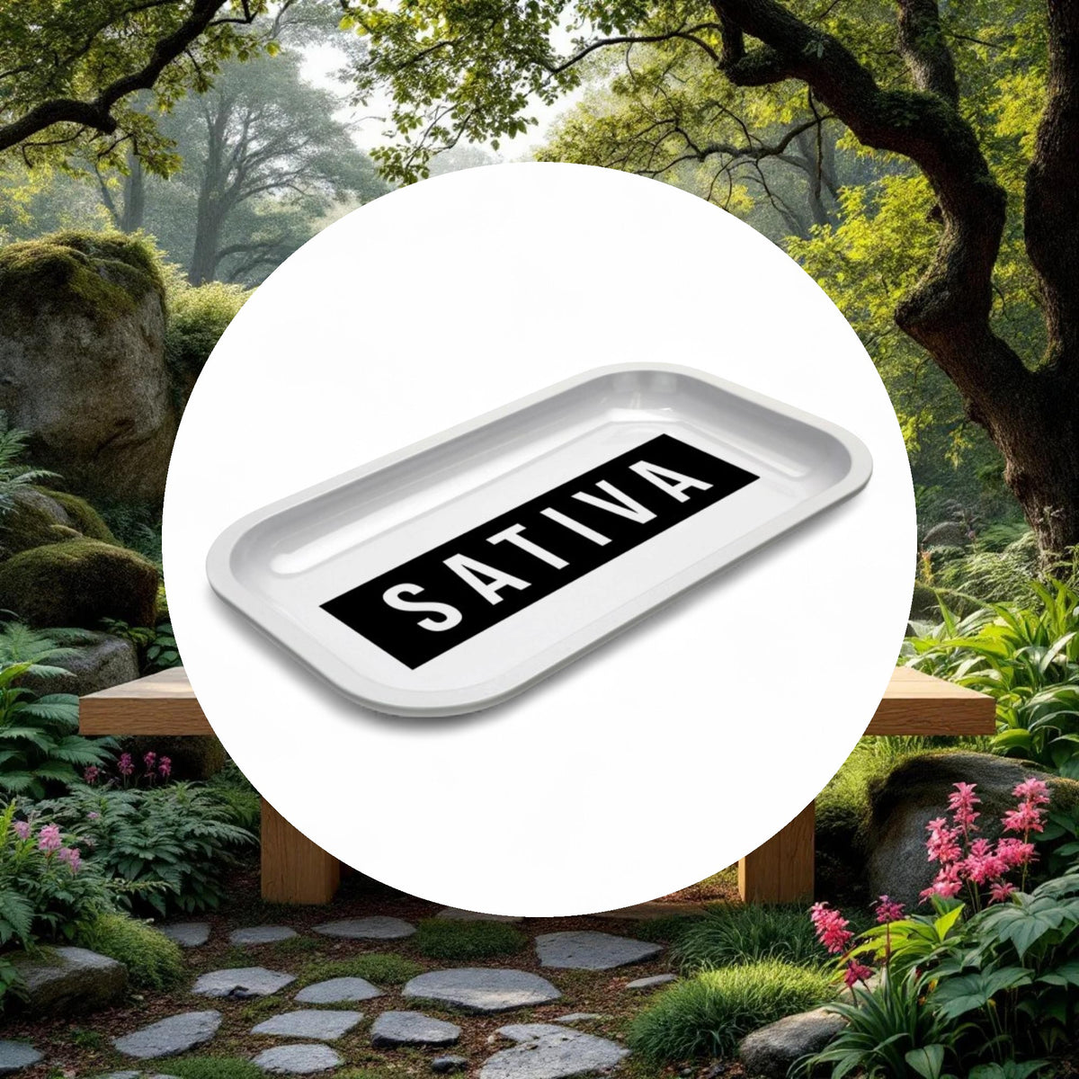 Med Dope Trays x Sativa – White background Black logo - Image 5