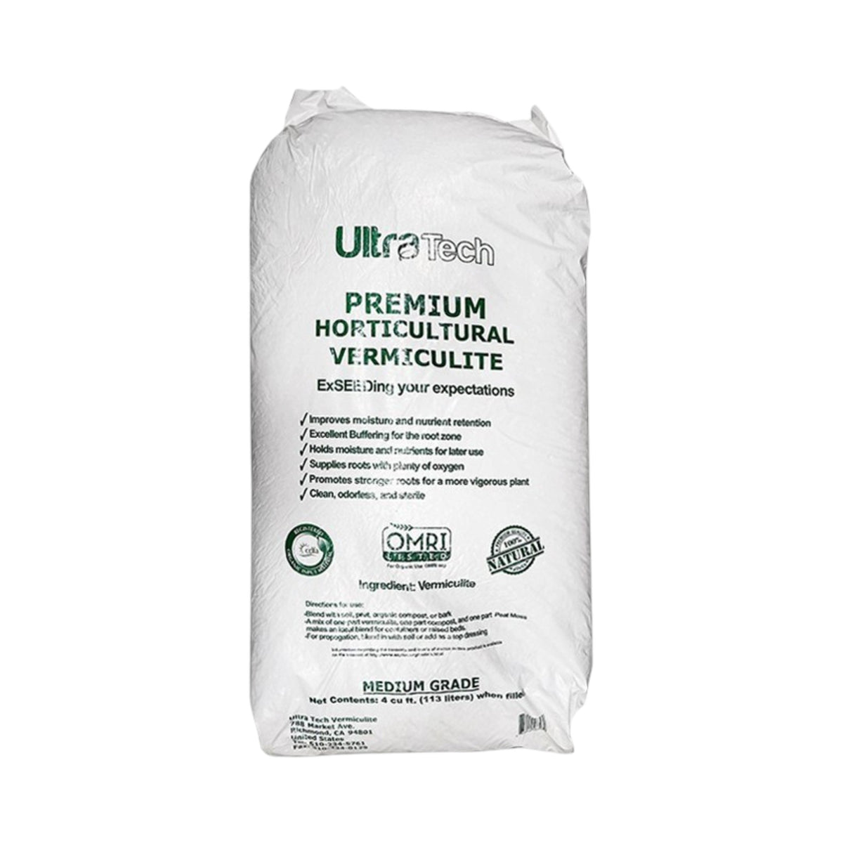 Vermiculite Medium Grade Bag 4 Cubic Feet