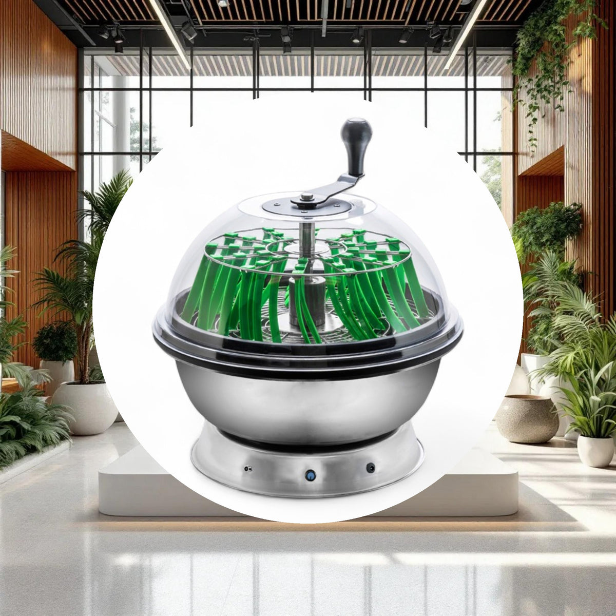 18" Clear Top Motorized Bowl Trimmer - Image 3