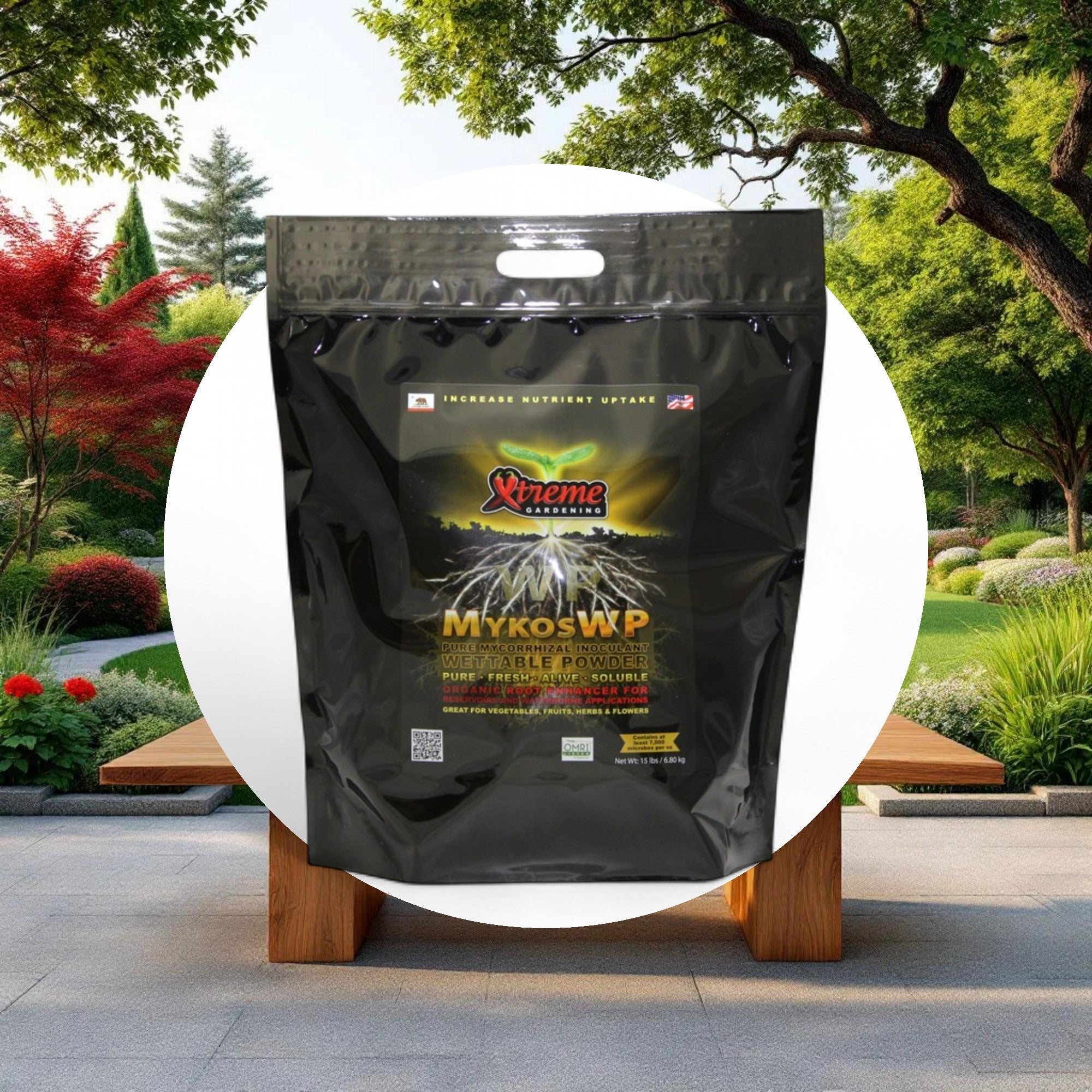 Xtreme Gardening MYKOS WP pure mycorrhizal wettable powder 15 lb, 2/cs - Image 4