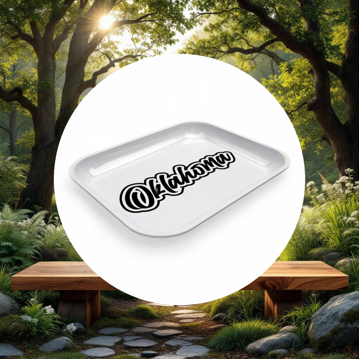 Large Dope Trays x Oklahoma – White background Black Logo - Image 5