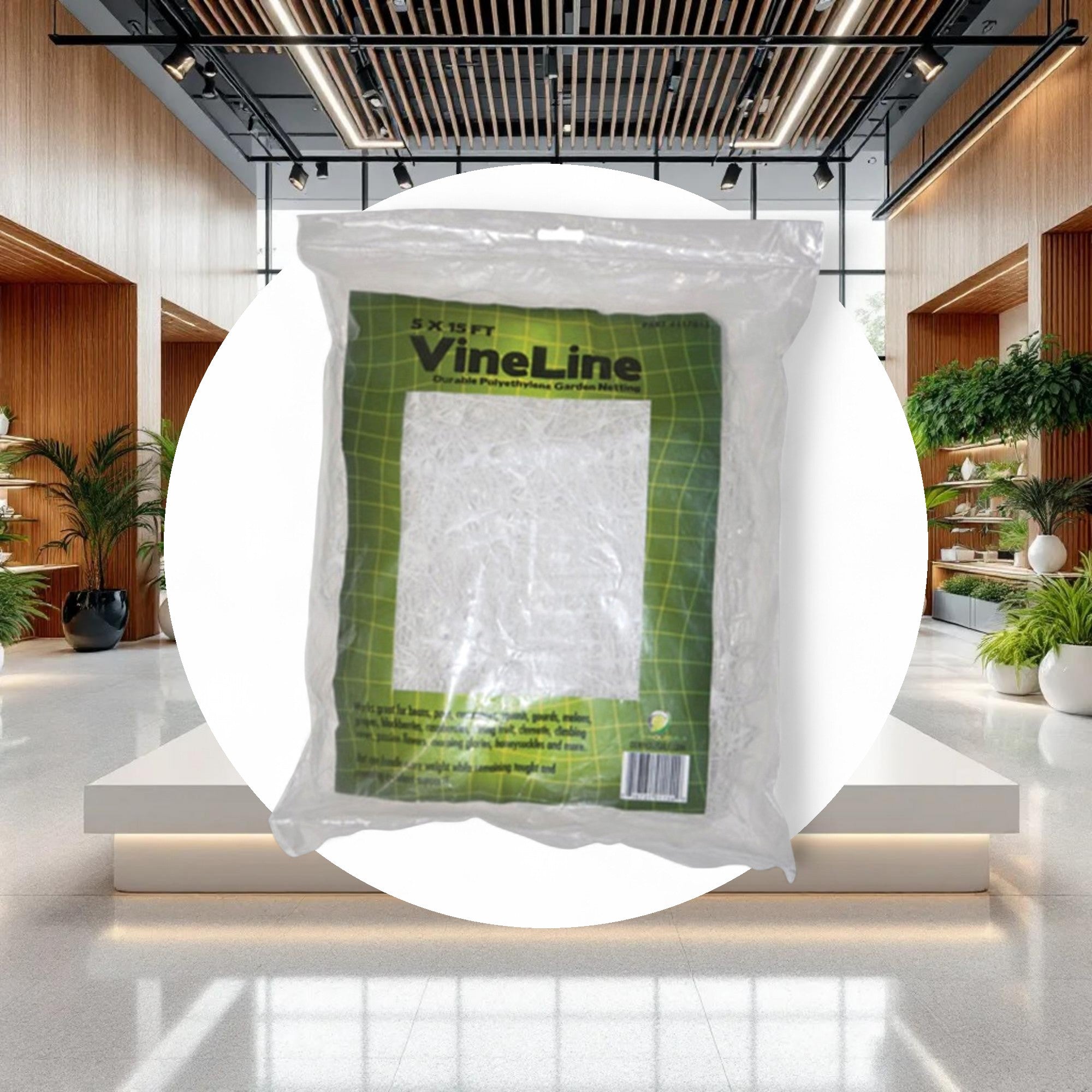VineLine Durable Plastic Trellis Netting White 5ft x 30ft - Image 3