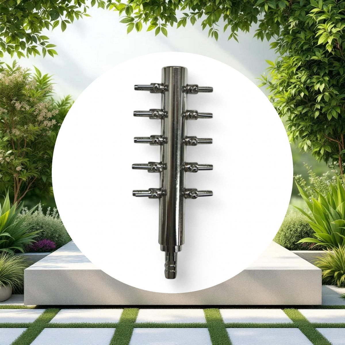 Chrome Air Divider 10 Outlet - Image 2