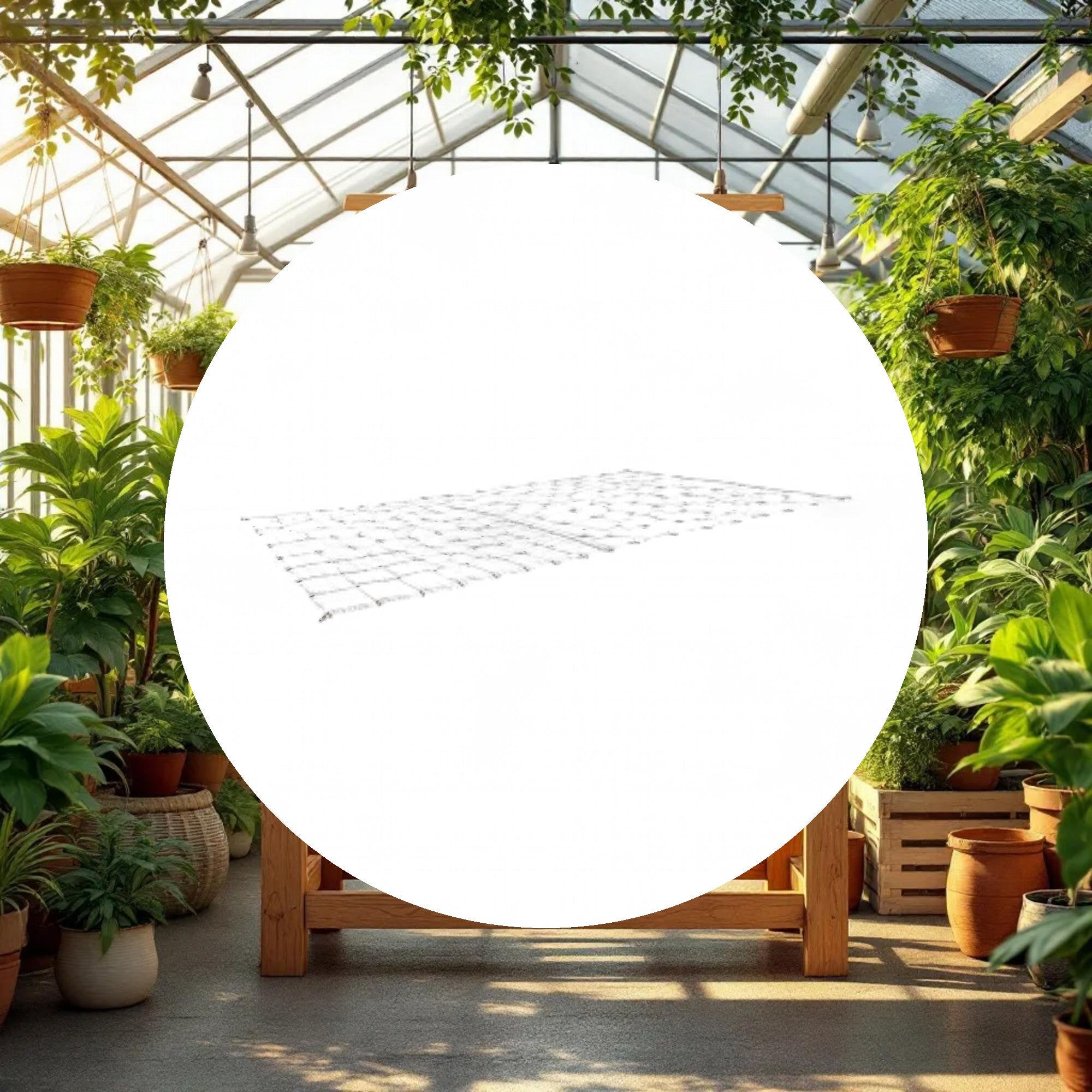 GROW1 Grow Tent Flexible Trellis Netting 4ft x 8ft 4in+6in Holes (2 Pack) - Image 2