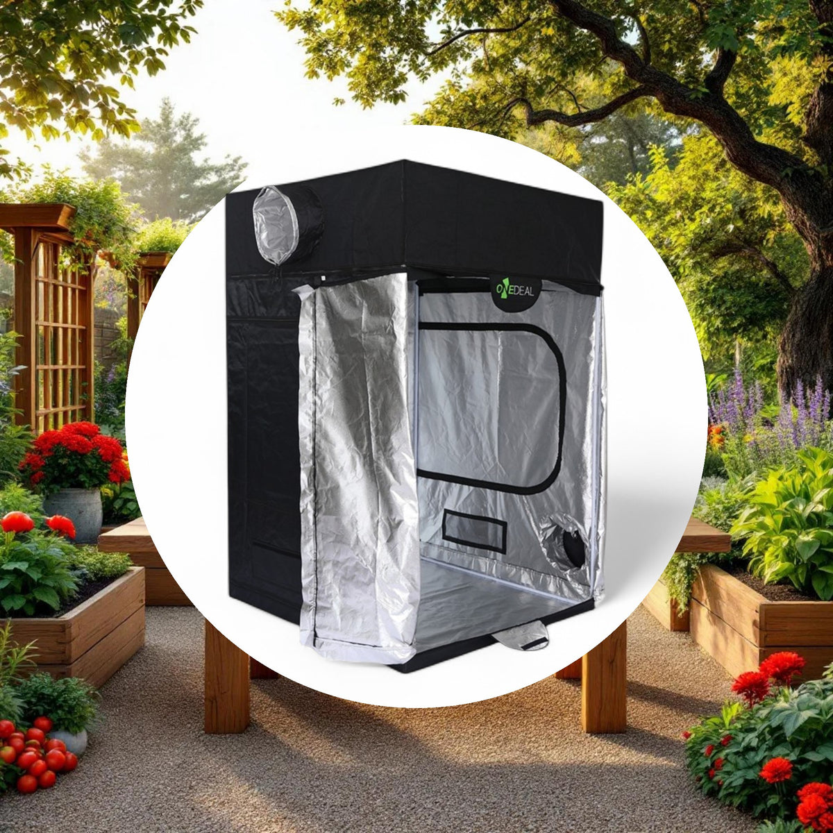 OneDeal Grow Tent 4ft x 4ft x 6ft - Image 5