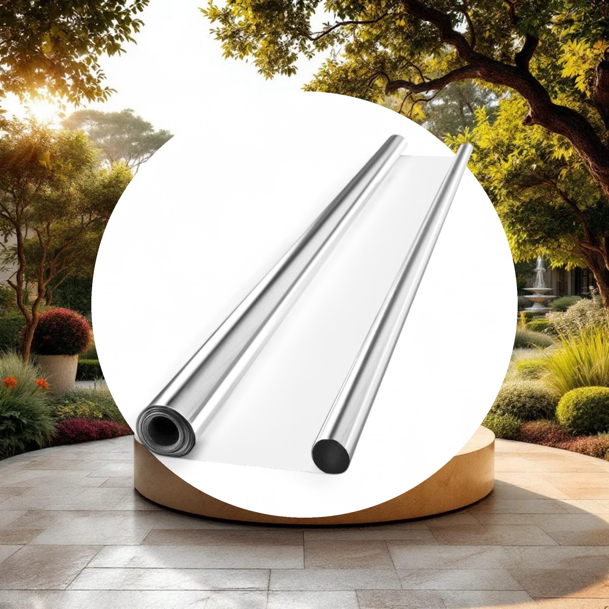 Mylar Reflective Film on White 2mil 4ft x 150ft - Image 2
