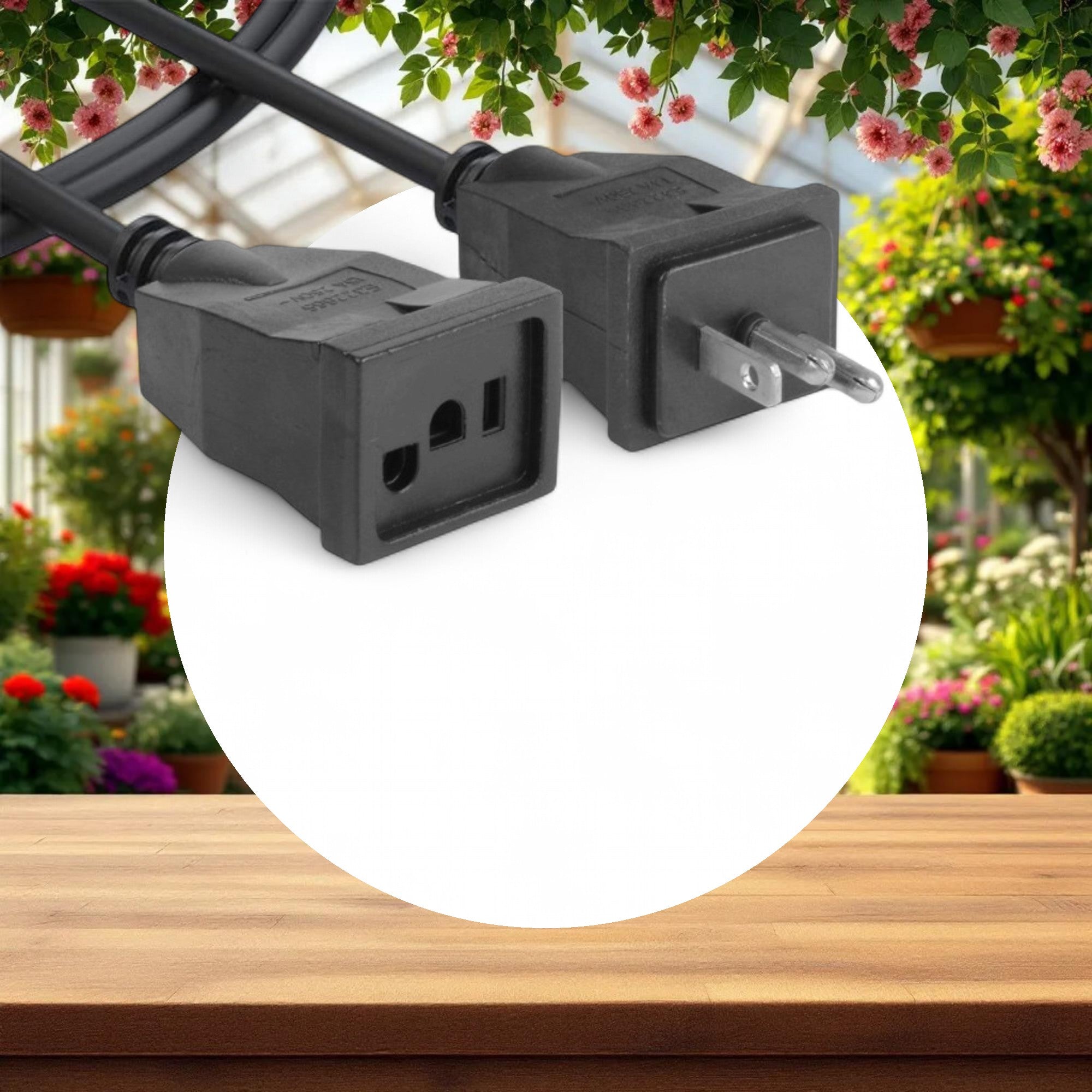 Grow1 Reflector 14 Gauge Extension Cord 15' - Image 3