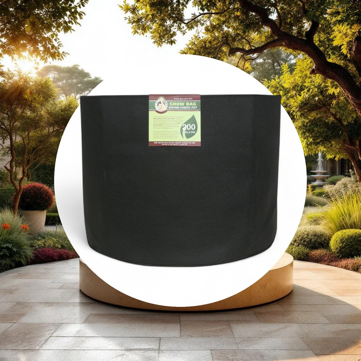 Gro Pro Premium Round Fabric pot 200 gallon - Image 2