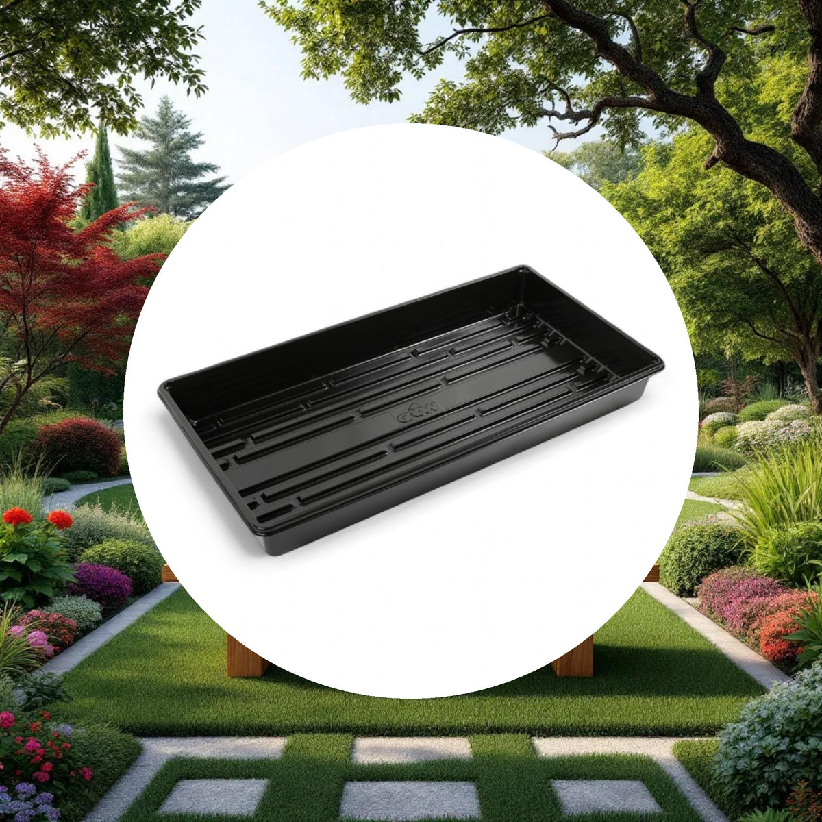 GROW1 EXTREME Propagation Tray w/o Drain Holes Black (10in x 20in x 2.25in) - Image 4