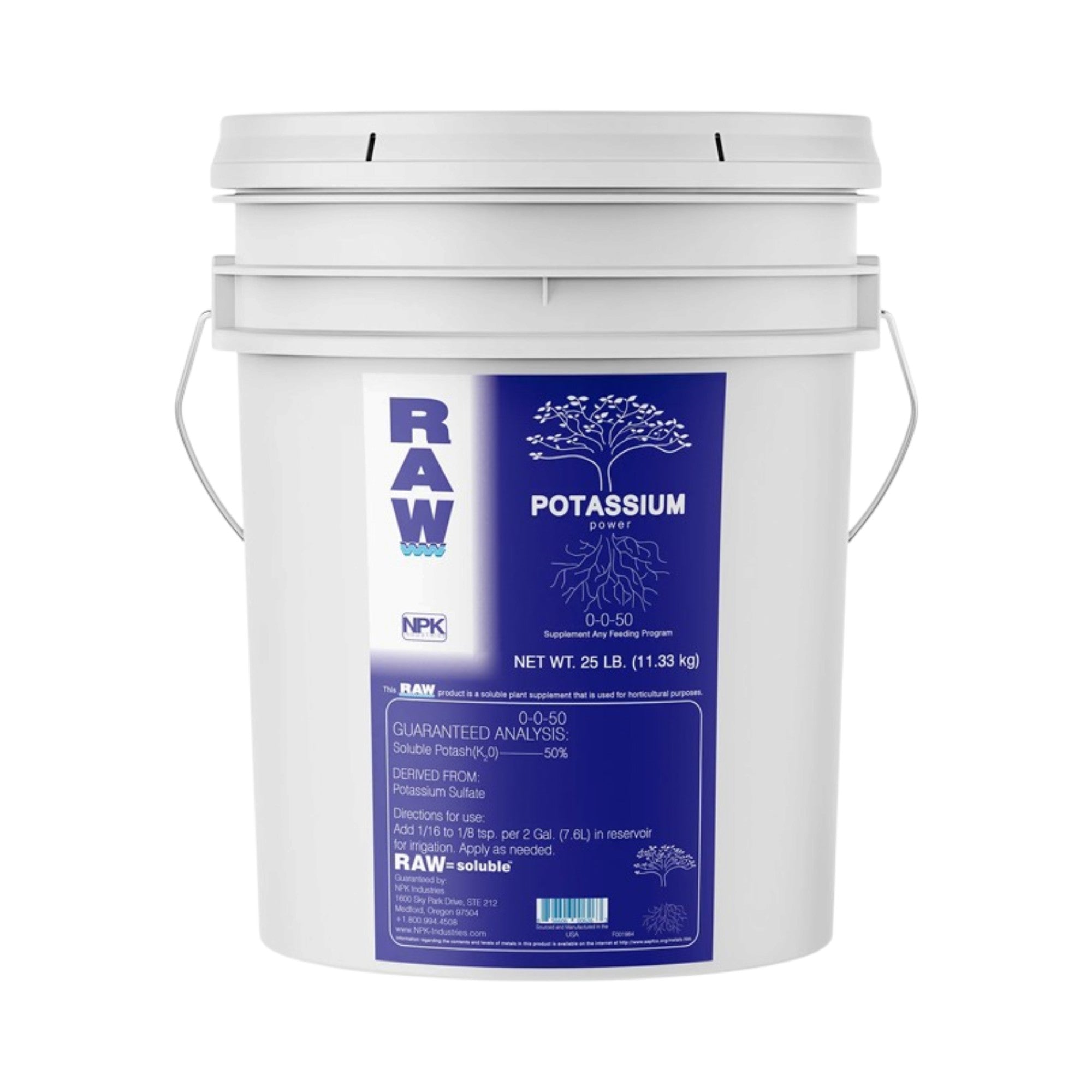 NPK RAW Potassium 25lbs