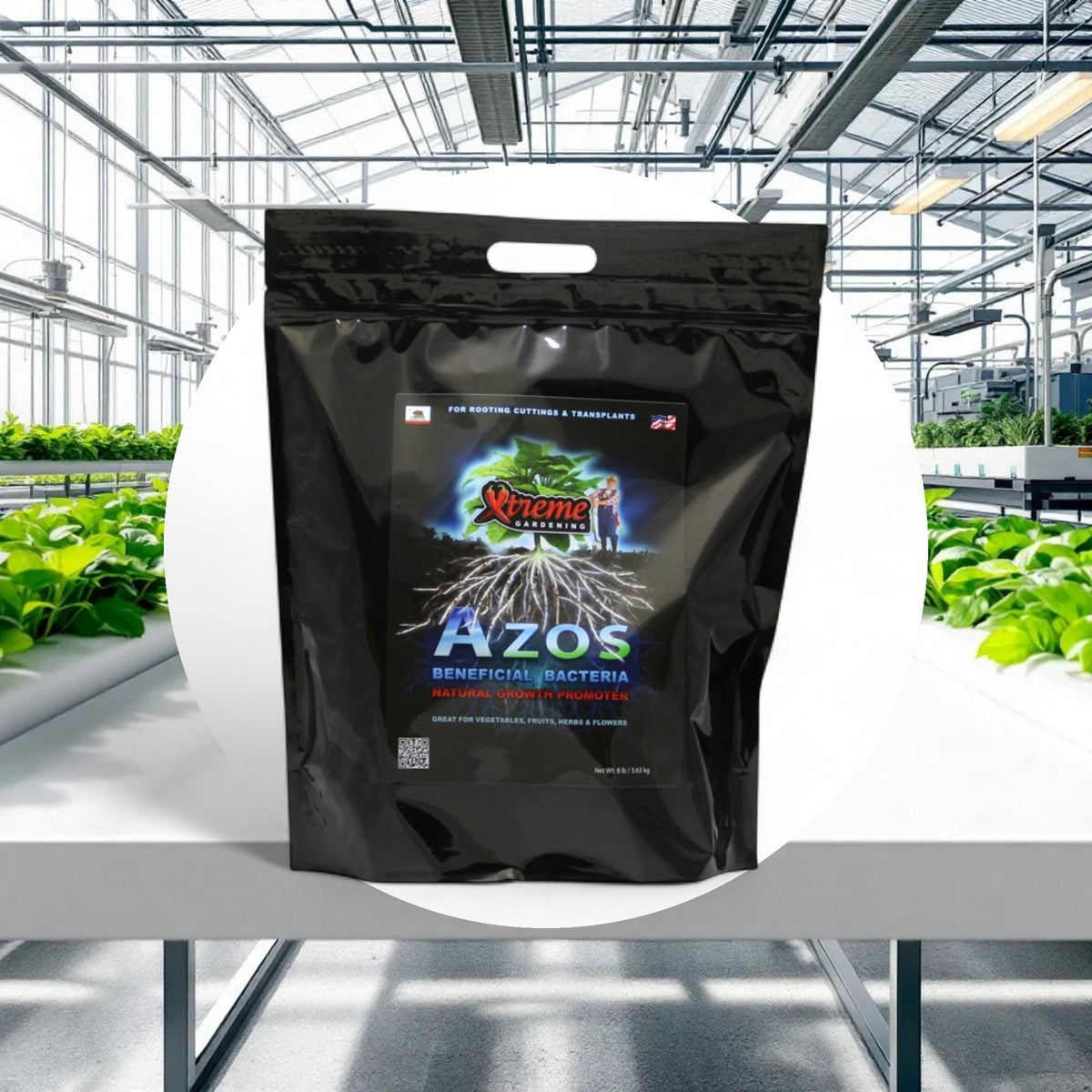 Xtreme Gardening AZOS Beneficial Bacteria Natural Growth Promoter 8lbs - Image 2