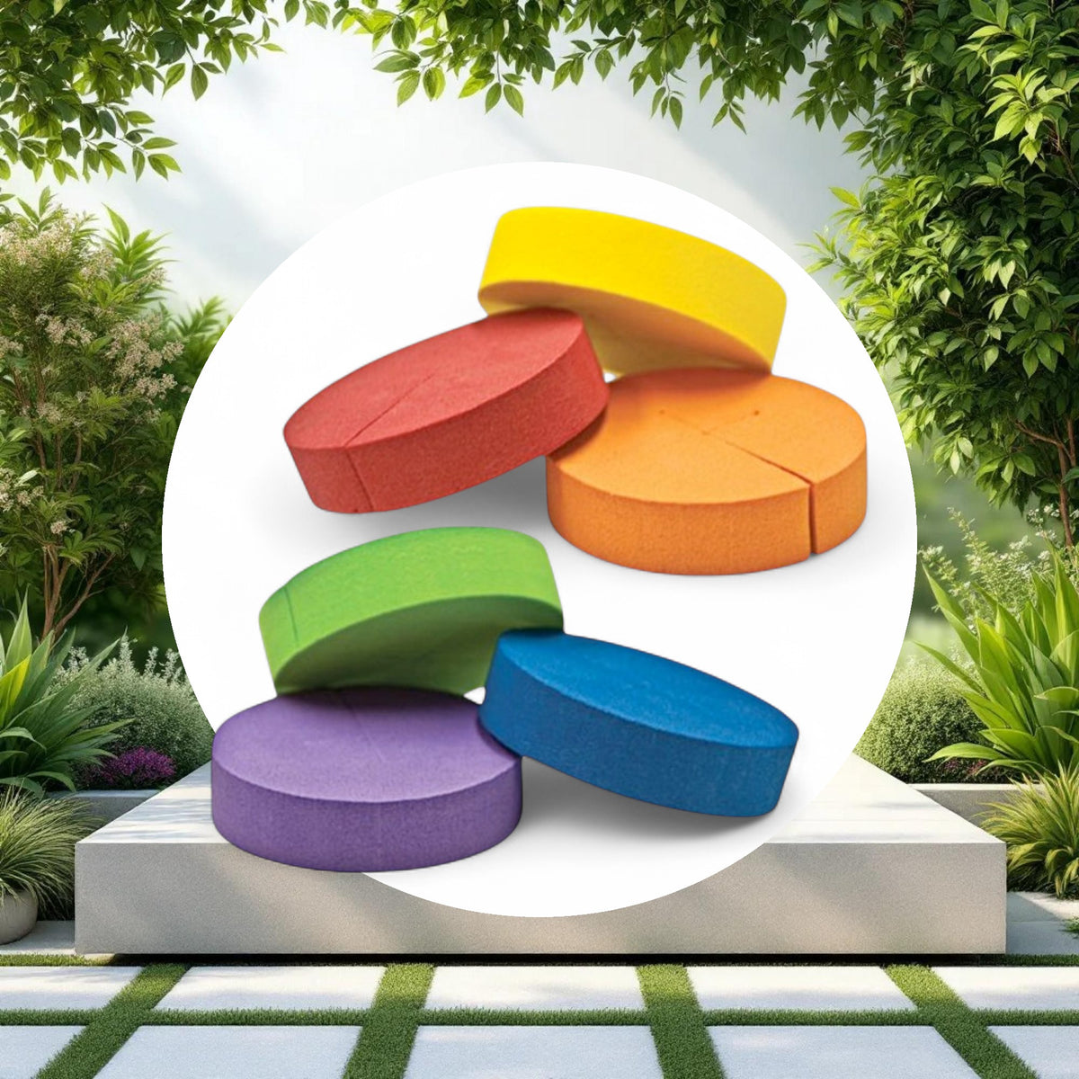 GROW1 Neoprene Inserts Multicolor 2in (192pcs/Pack) - Image 2
